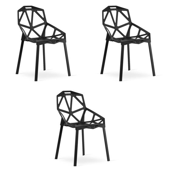 ESSEN-tuoli - musta x 3