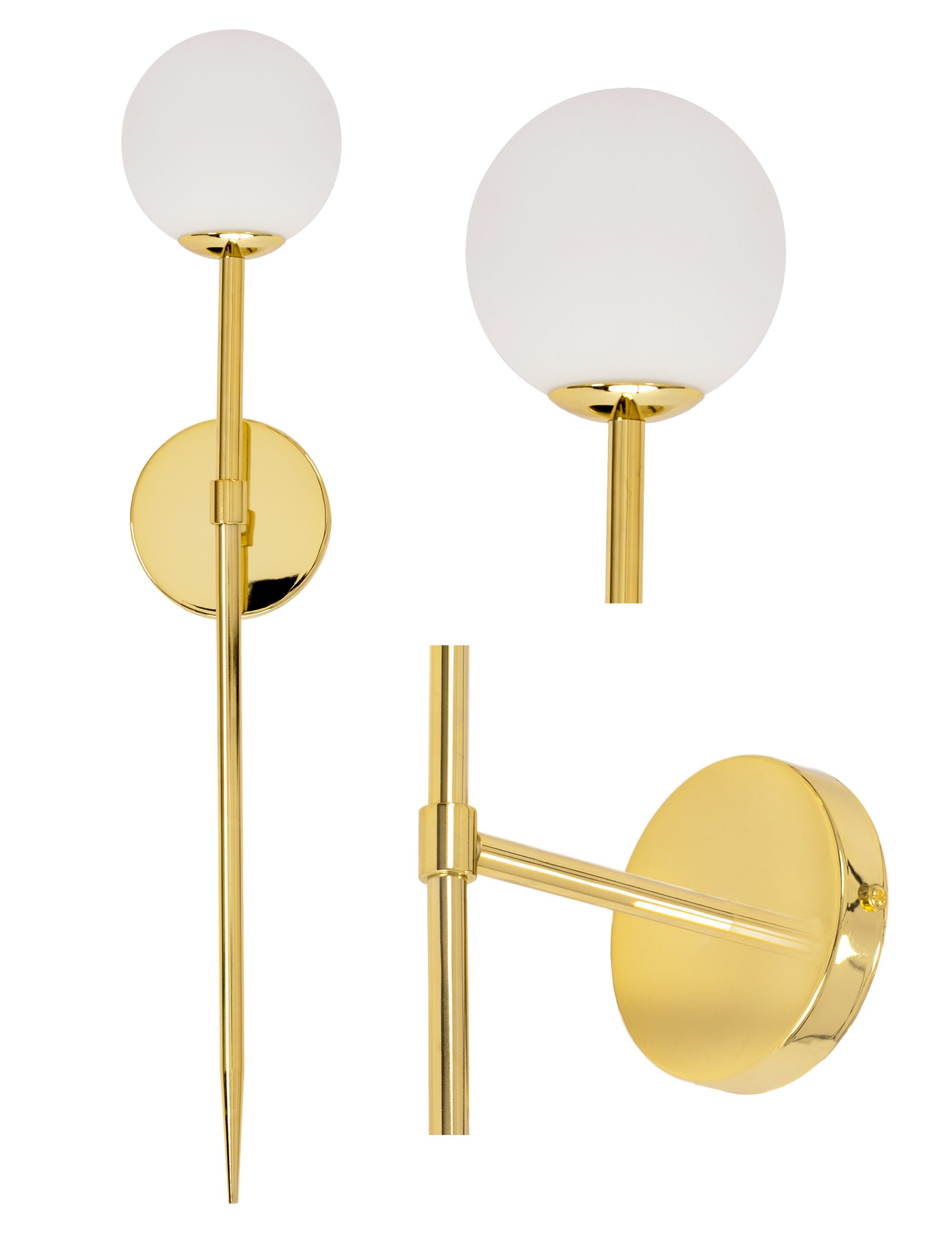 TOOLIGHT seinävalaisin APP578-1W kulta, 52x10x42cm
