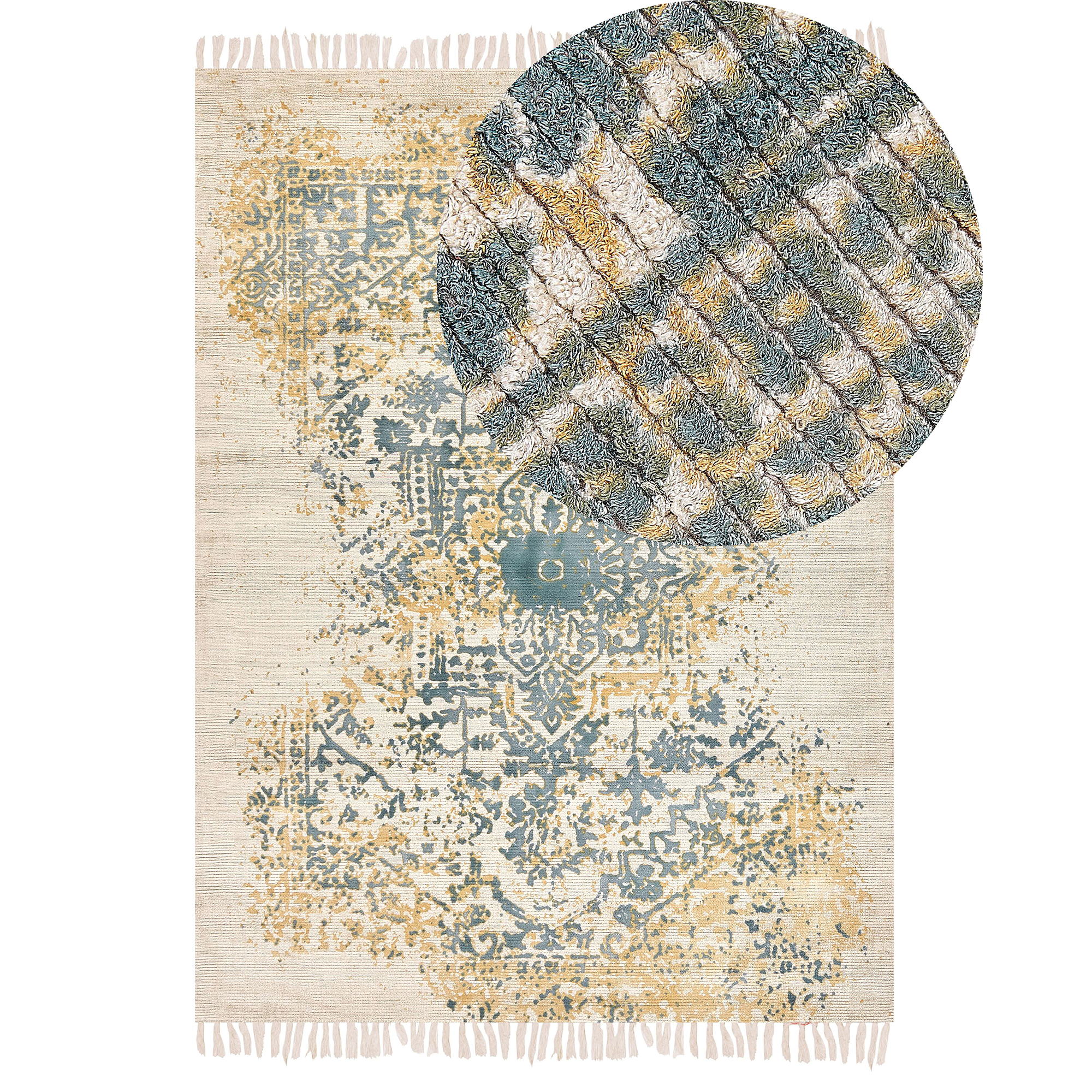 Matto BOYALI Tummanvihreä 140 x 200 cm viskoosi