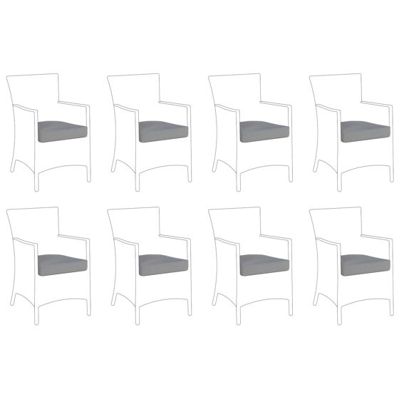 Ulkotyynyjen päällissetti ITALY Harmaa