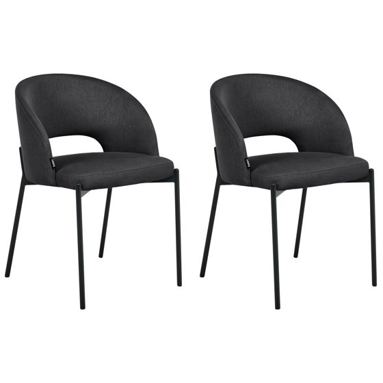 Ruokatuolisetti 2 kpl PENNY kangas Musta
