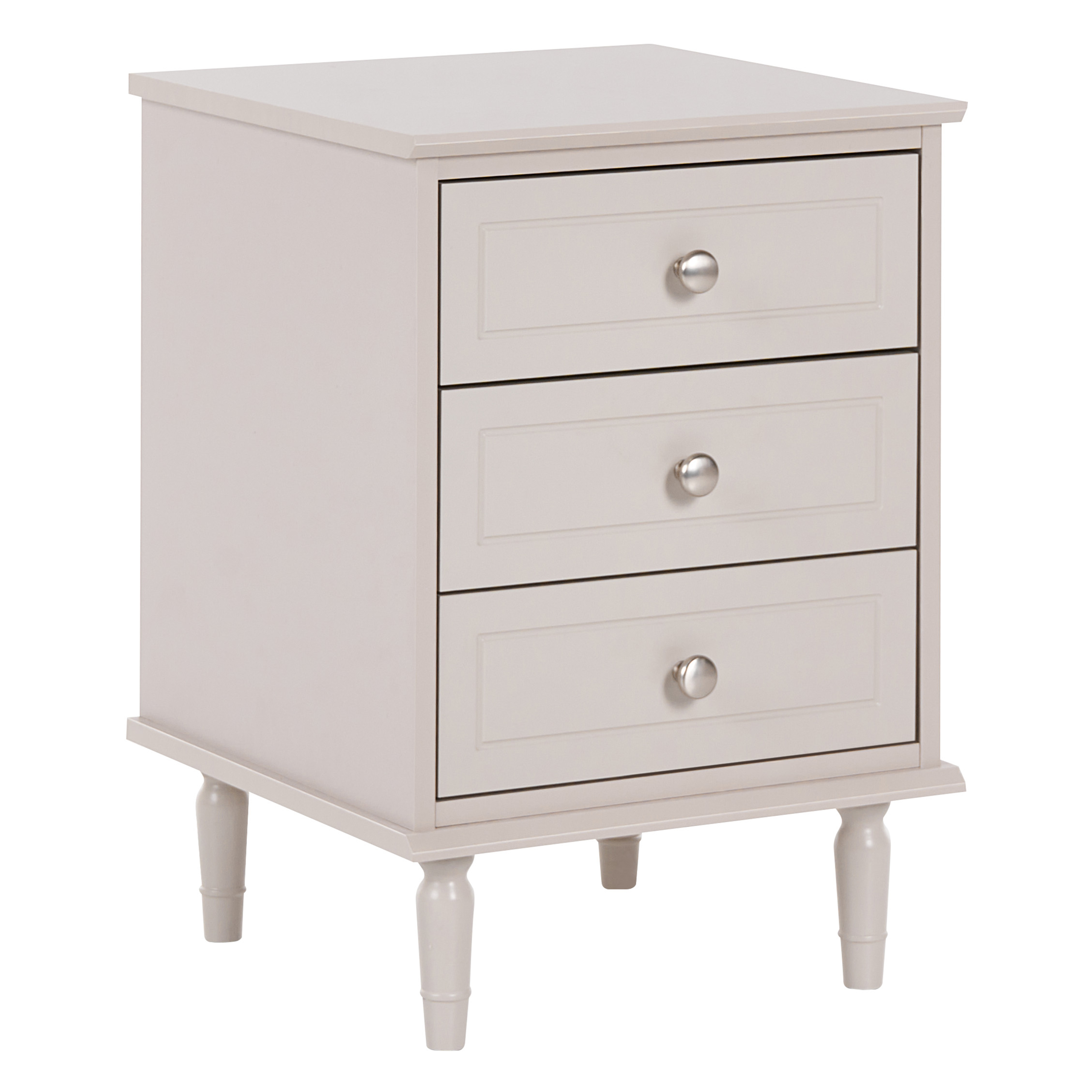 Yöpöytä 3 laatikolla OBERON Beige