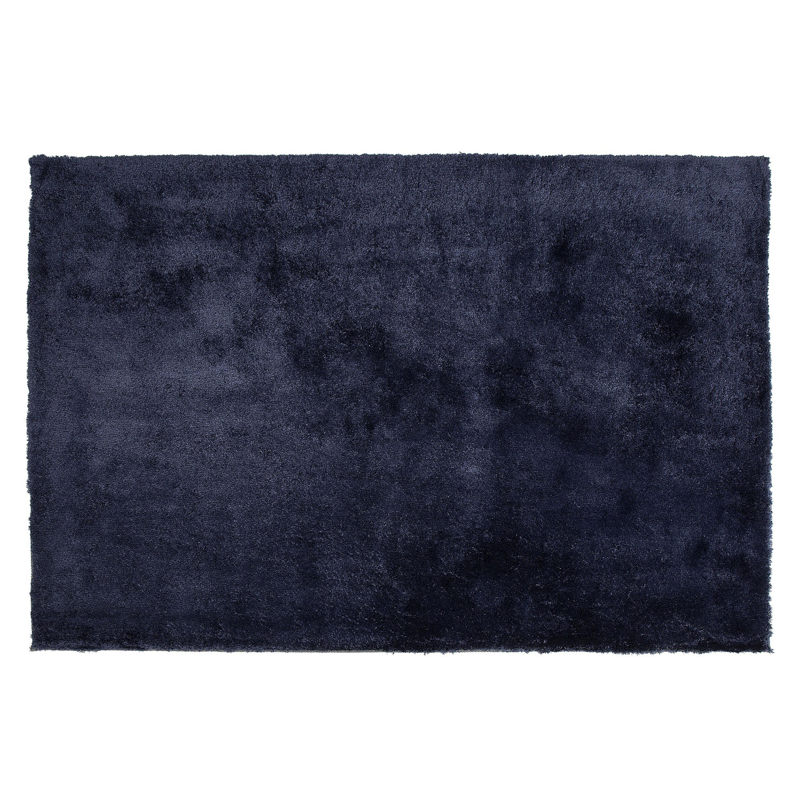 Korkeanukkainen matto EVREN Tummansininen 140 x 200 cm