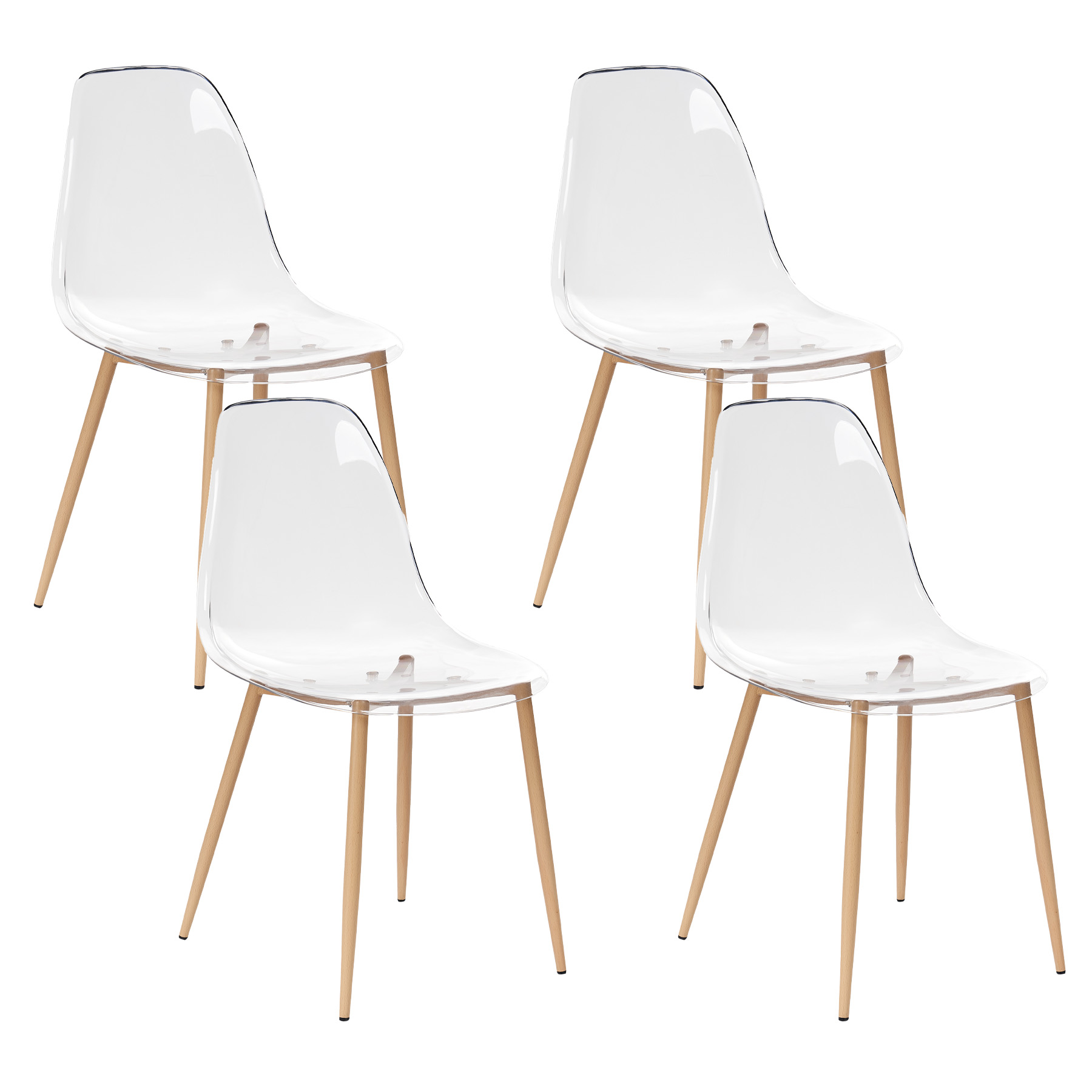 Ruokatuolisetti 4 kpl TAKILMA Kirkas