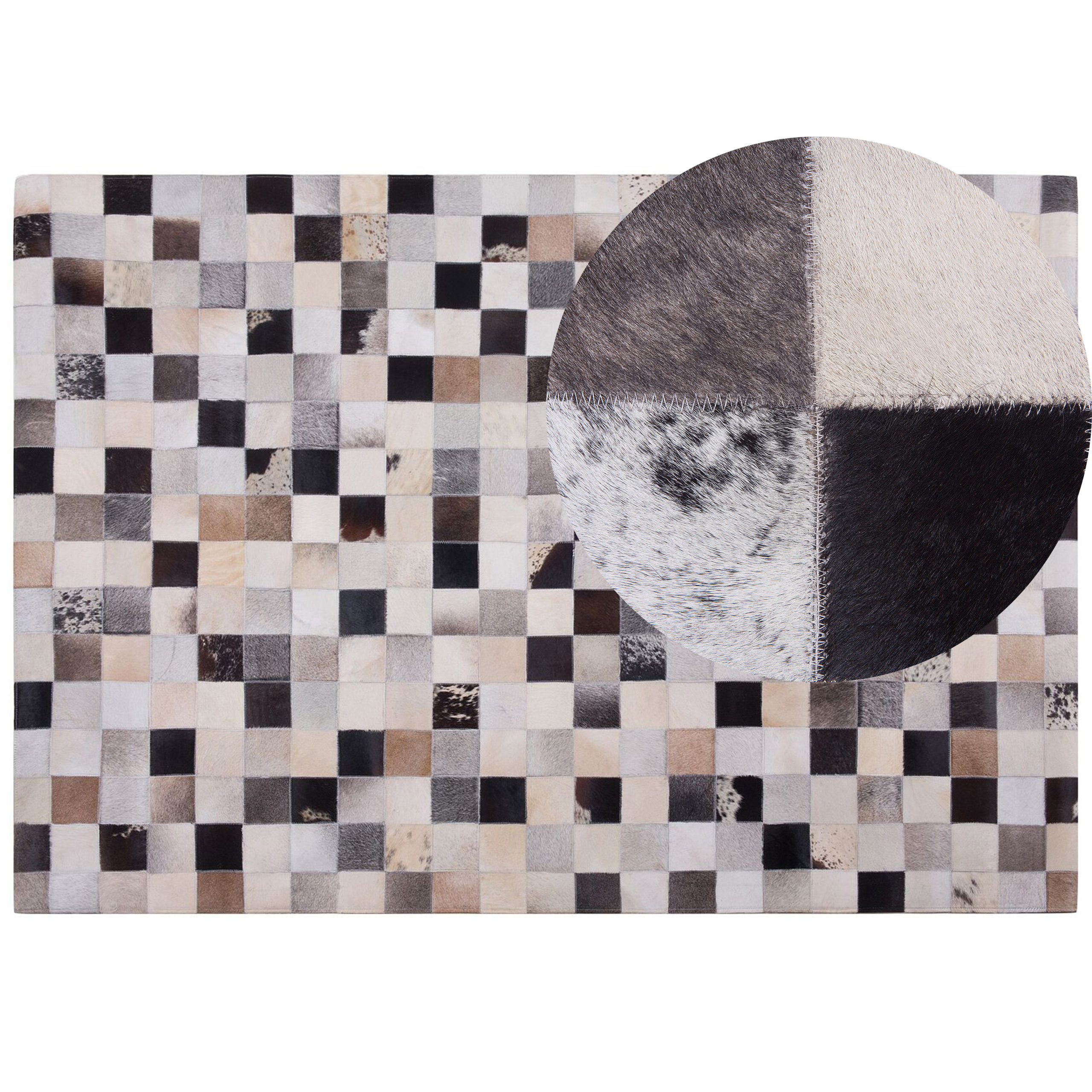 Matto RIZE Monivärinen 160 x 230 cm Nahka