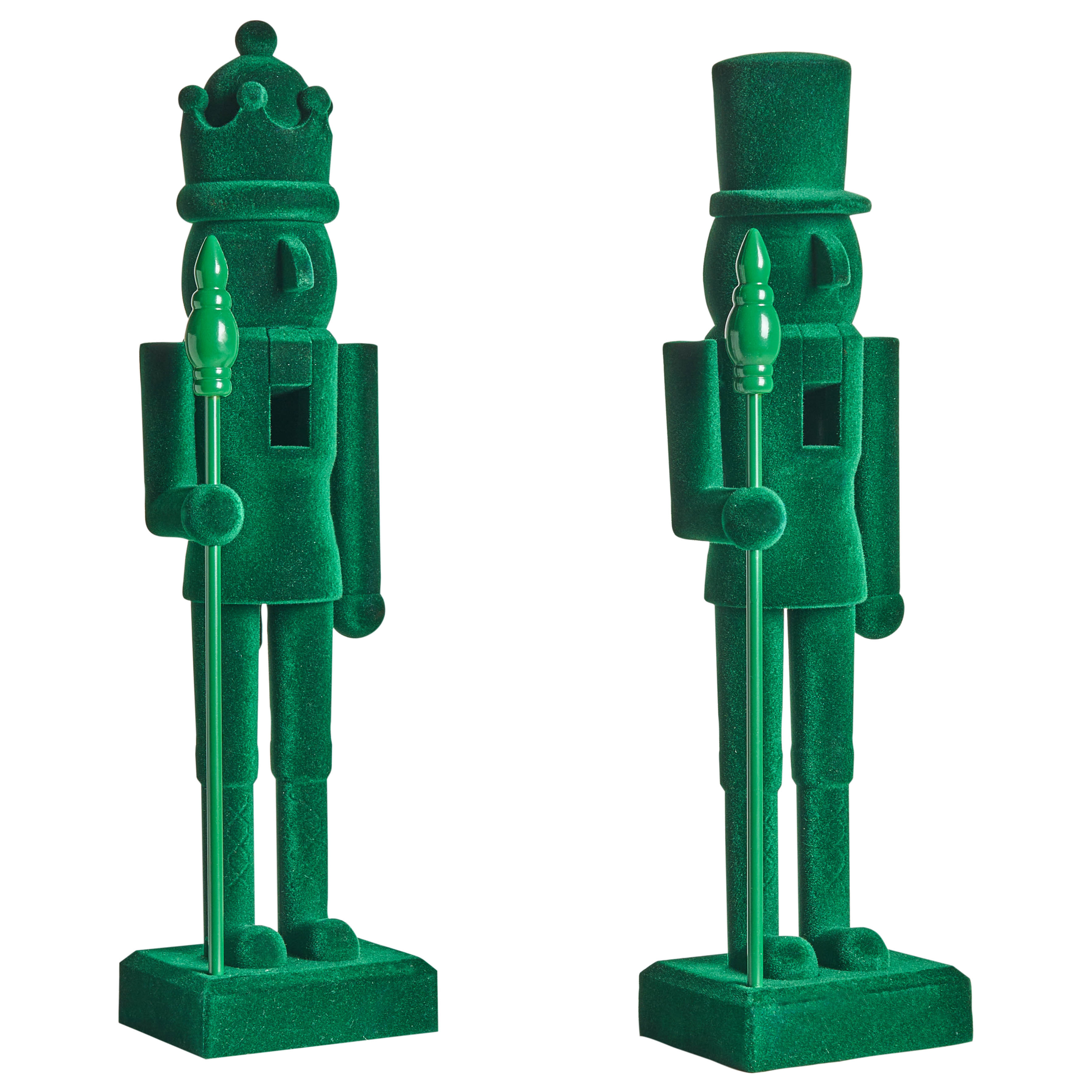 Koristesetti 2 kpl FLATEY Pähkinänsärkijä 40 cm Vihreä