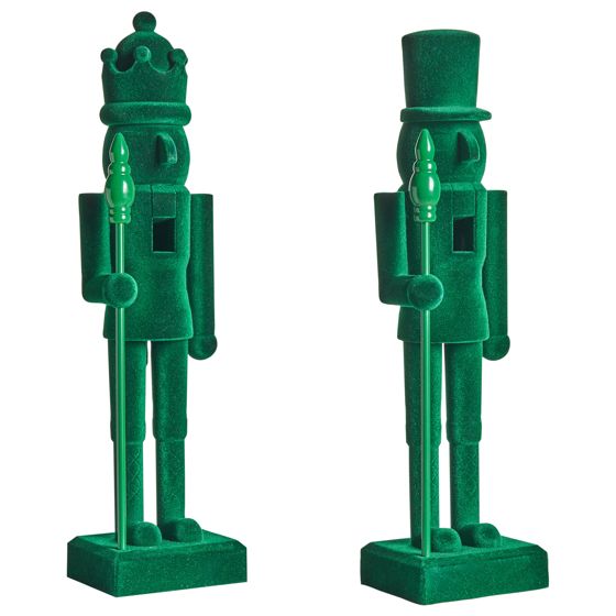 Koristesetti 2 kpl FLATEY Pähkinänsärkijä 40 cm Vihreä