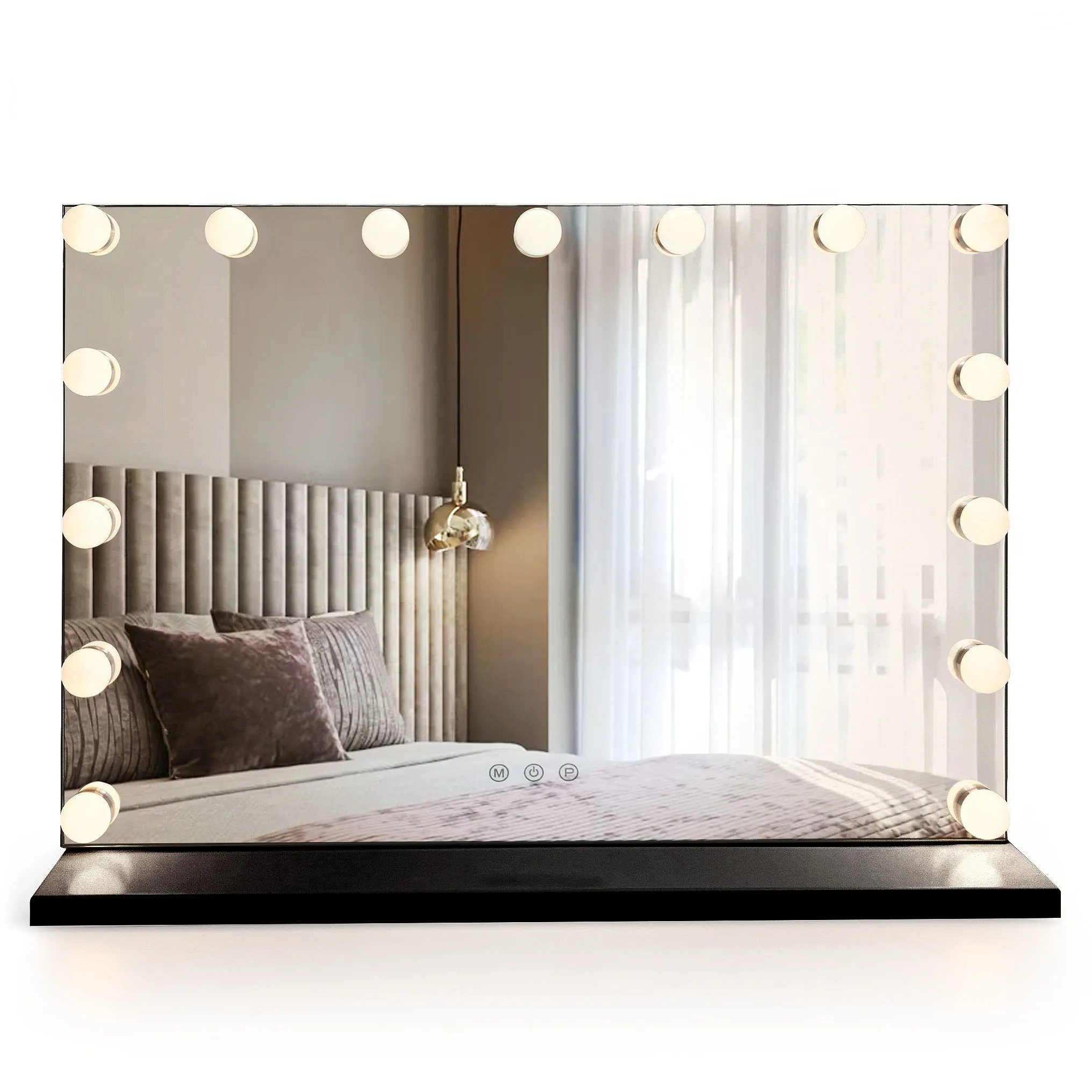 REA peili HOLLYWOOD Musta, 14x80x62cm