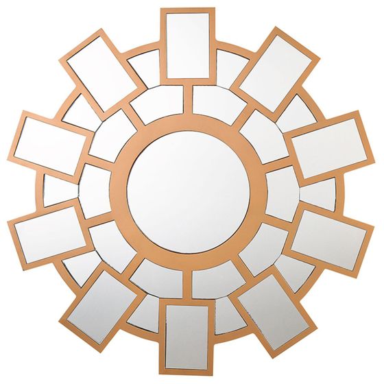 Seinäpeili ROZEL 80 cm 80 cm Kullanruskea