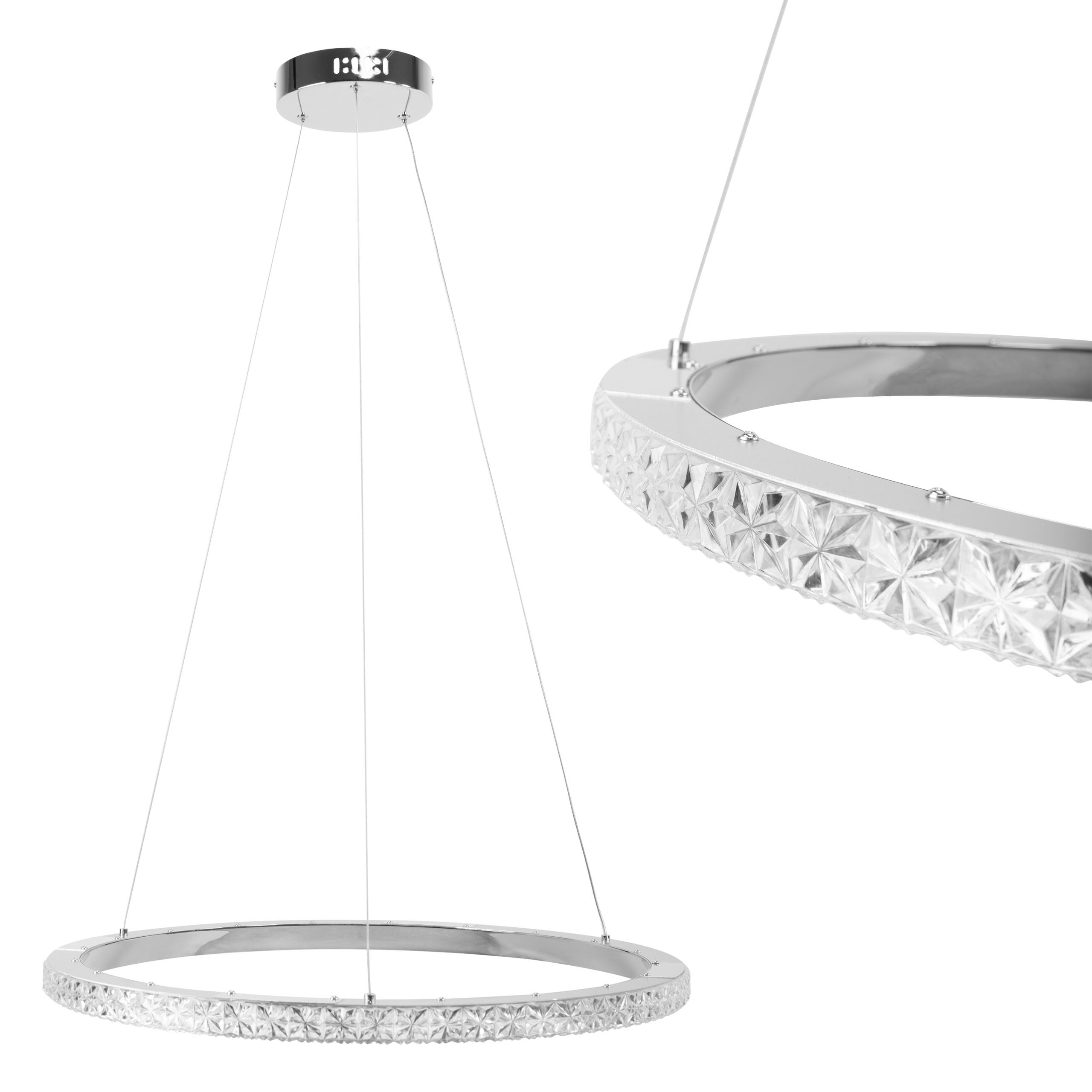 TOOLIGHT riippuva kattovalaisin MS010-CP kromi, 60x60x110cm