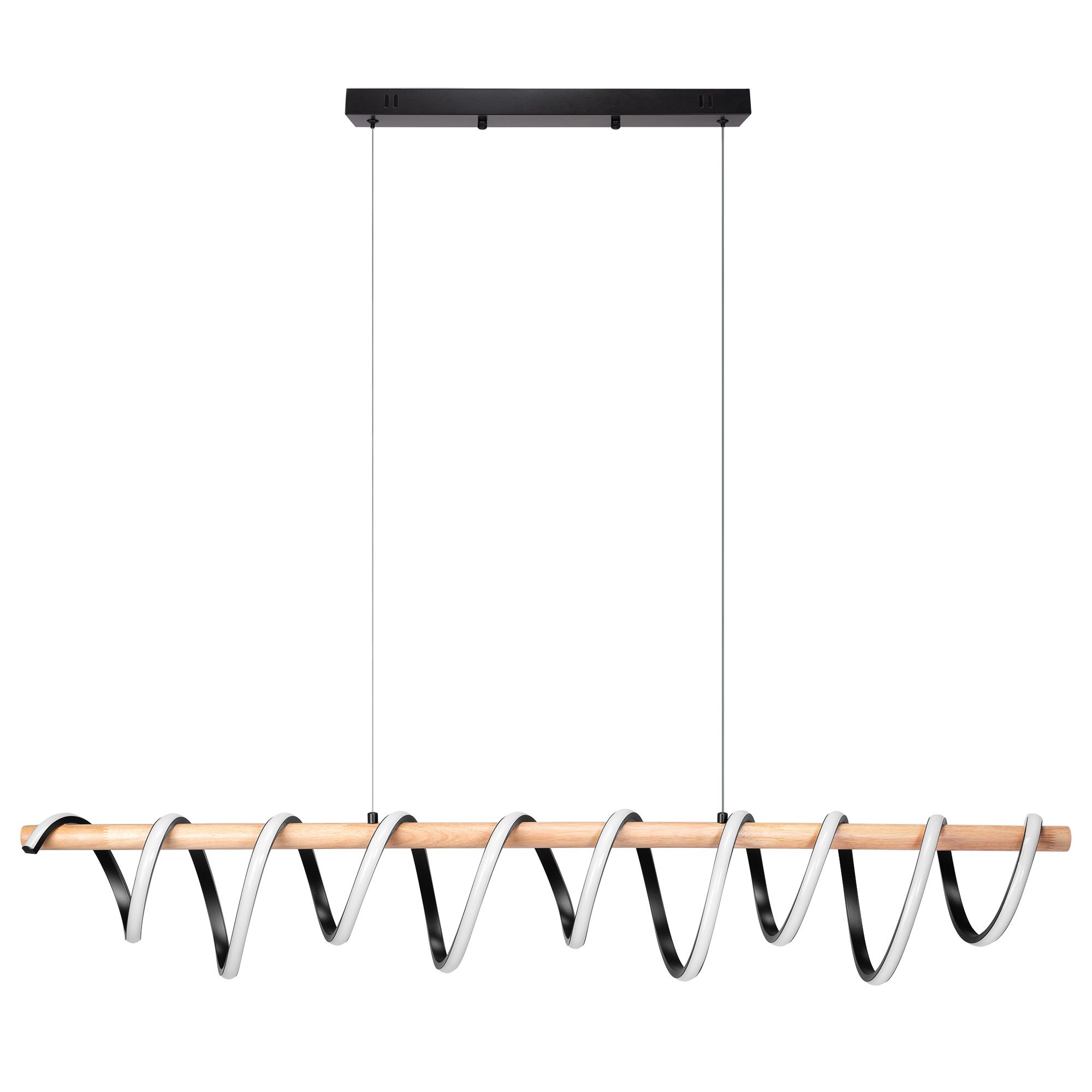 TOOLIGHT riippuva kattovalaisin LED APP1288-CP musta, 120x16x20cm