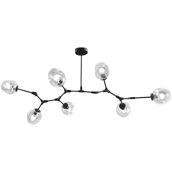 TOOLIGHT riippuva kattovalaisin APP505-7C musta, 130x130x60cm