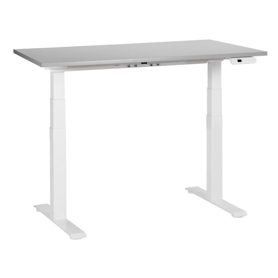 Työpöytä sähkösäädettävä DESTINES 120 cm 72 cm Harmaa/valkoinen
