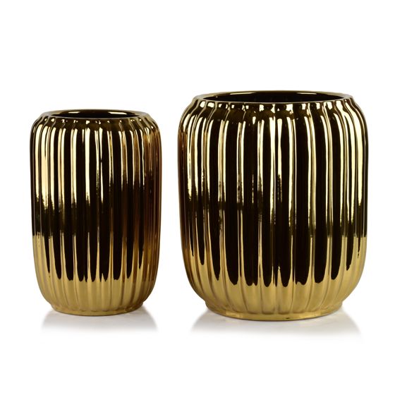 Ruukunsuoja keraaminen MONDEX Neva Gold 40x40x44 28x28x40,5 kulta 2kpl