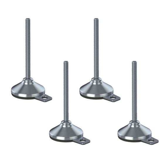 Ruostumaton tasoitusjalka 12x150x80mm jalusta ja tärinänesto 1100kg-sarja.