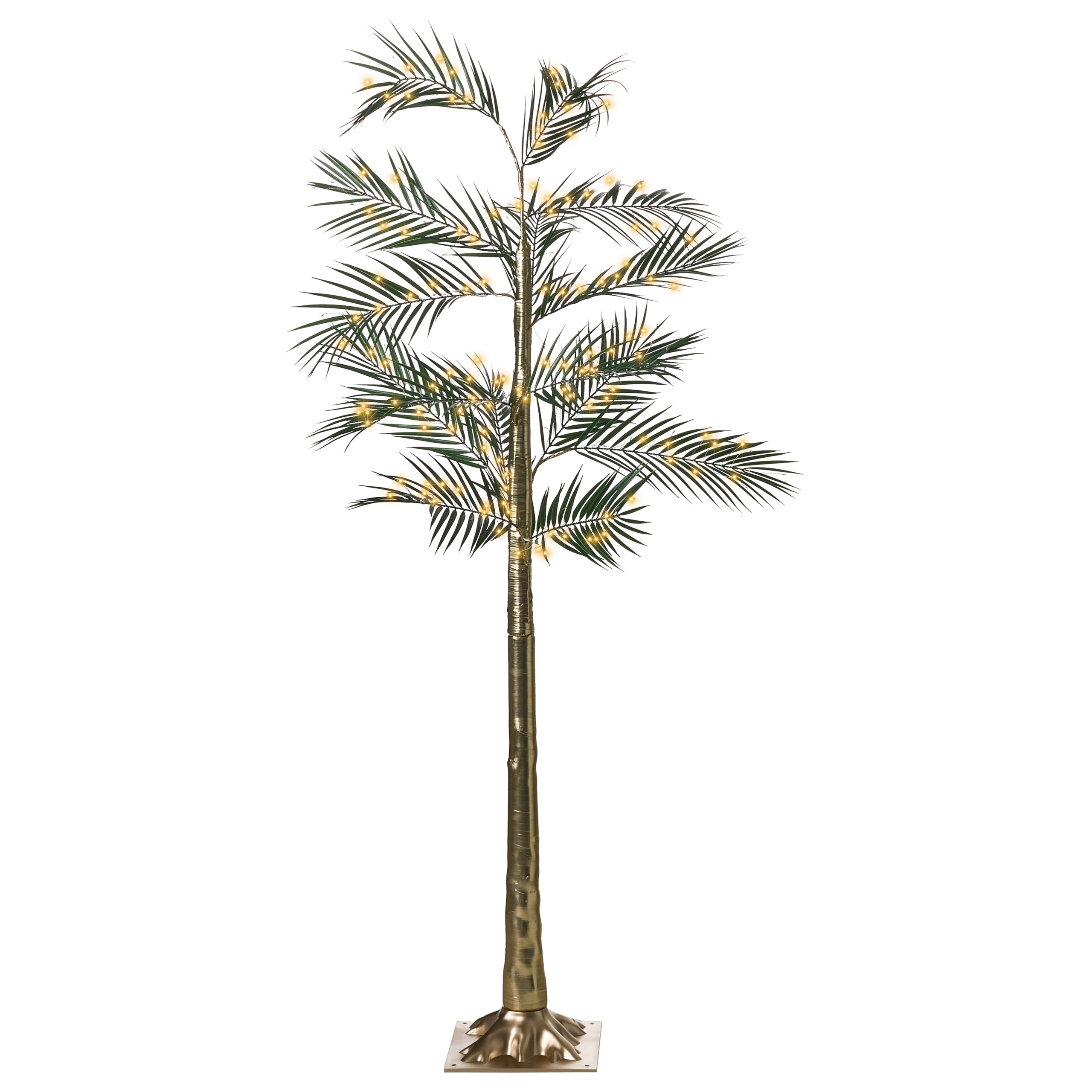 Ulkokoriste LED-valo PALJAVESI Puu 175 cm Kulta