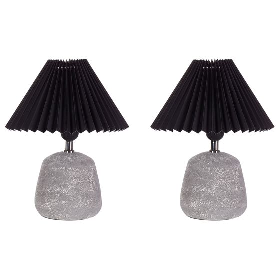 Pöytävalaisinsetti 2 kpl ZEYI keramiikka Musta