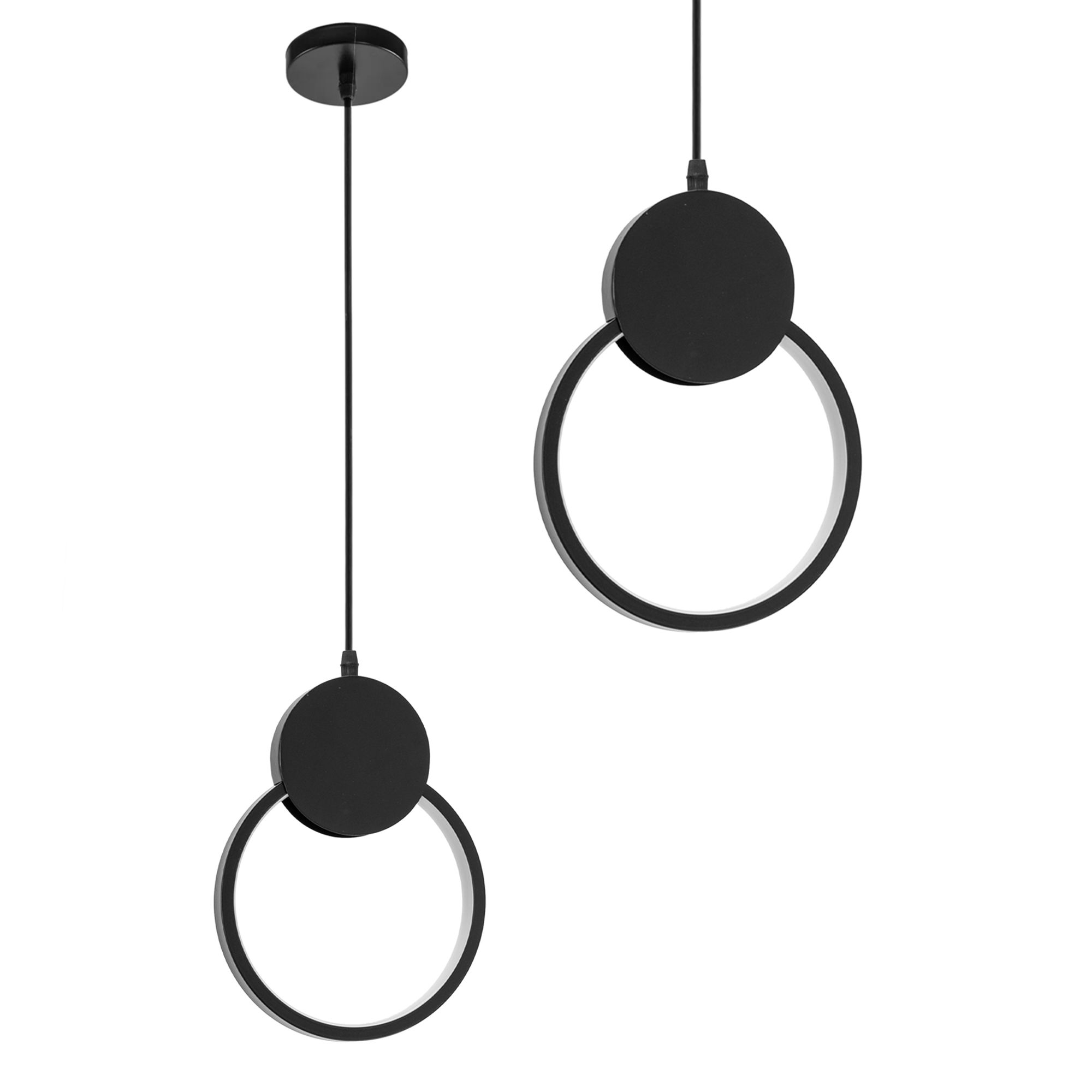 TOOLIGHT riippuva kattovalaisin LED APP852-CP musta, 26,5x20x26,5cm