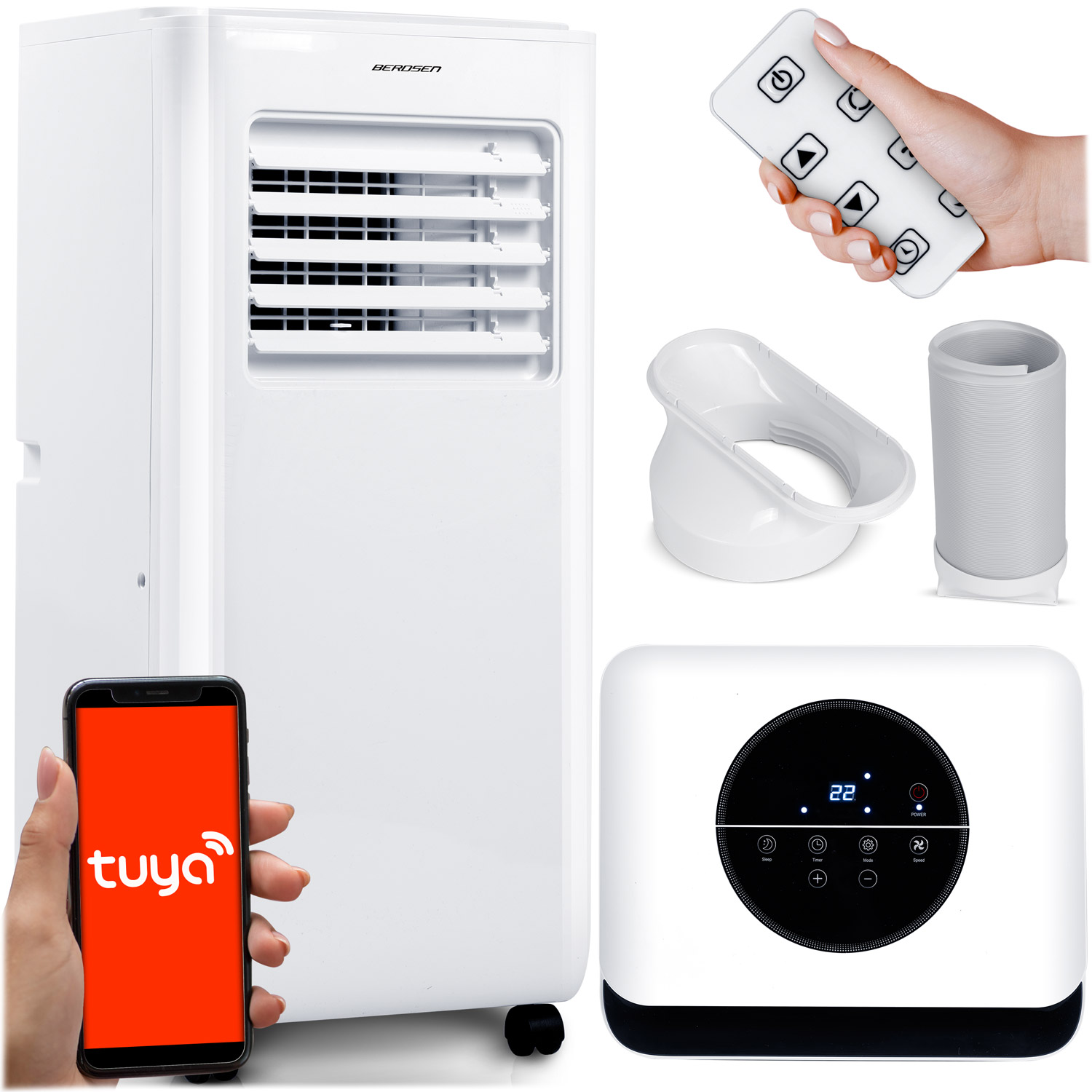 Berdsen BD-580 kannettava ilmastointilaite ikkunatiivisteellä 10 000 BTU