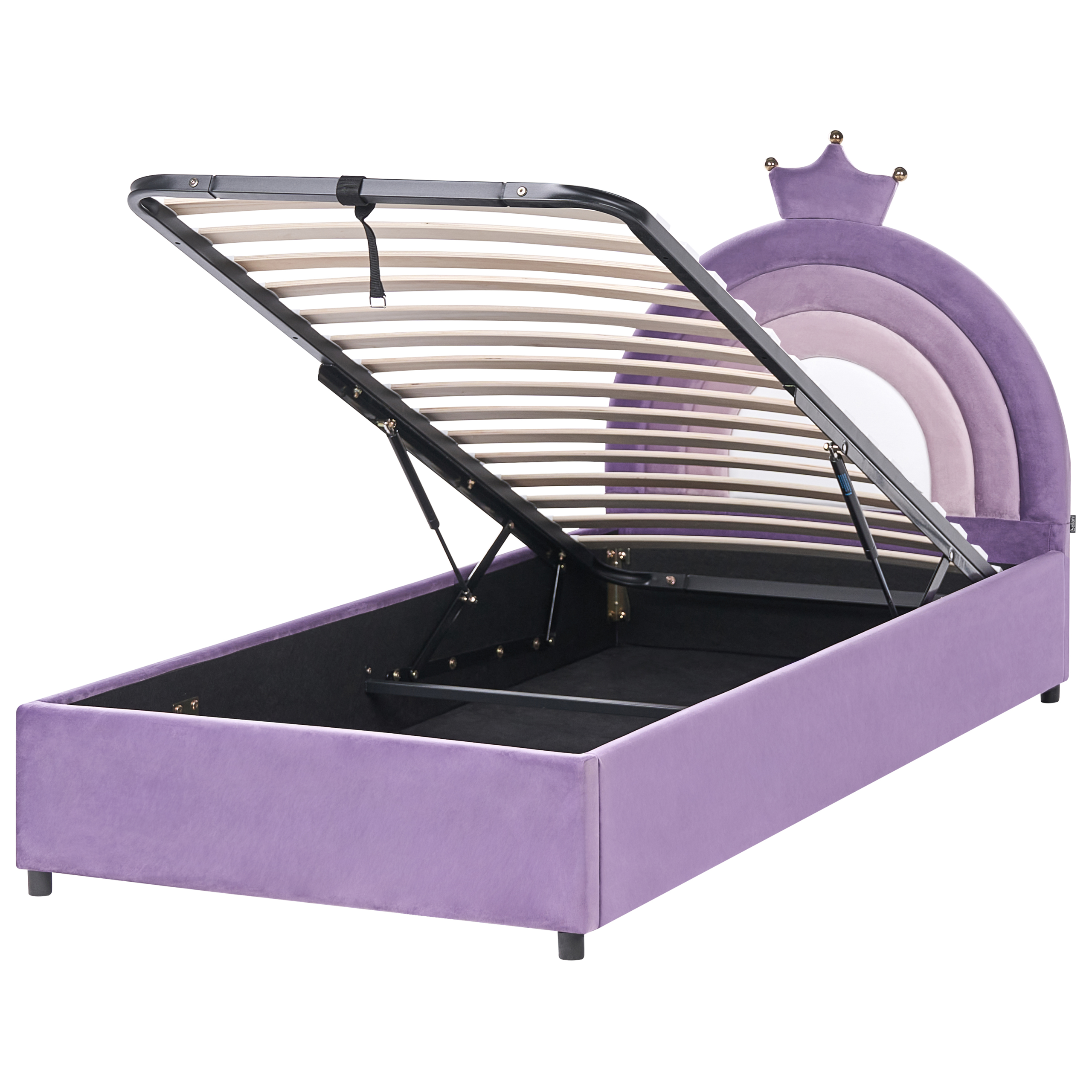 Lastensänky säilytystilalla GRISETOT Sametti Violetti 90 x 200 cm