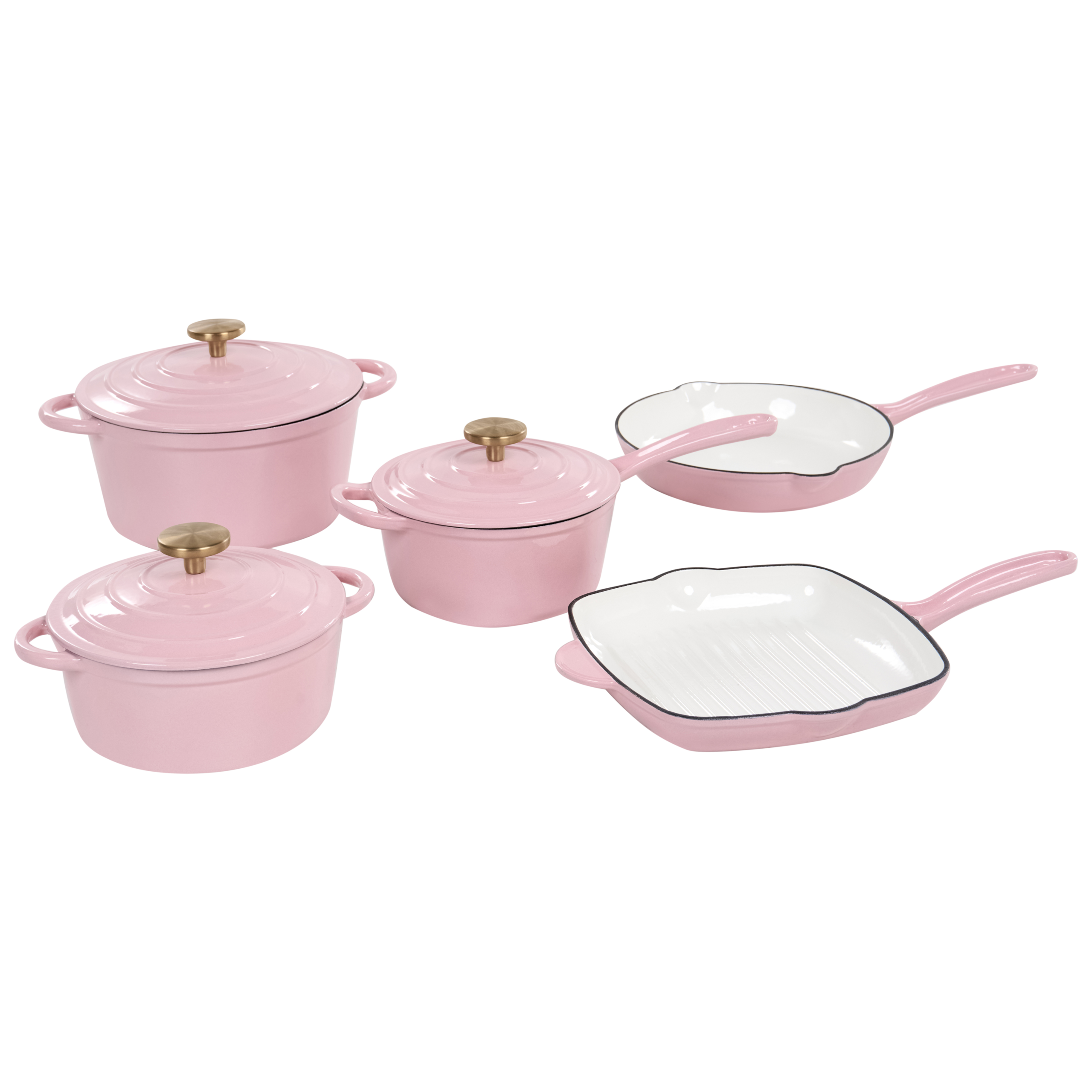 Valurautasetti 8 osaa FEURA Pastellipinkki