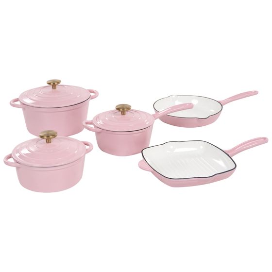 Valurautasetti 8 osaa FEURA Pastellipinkki