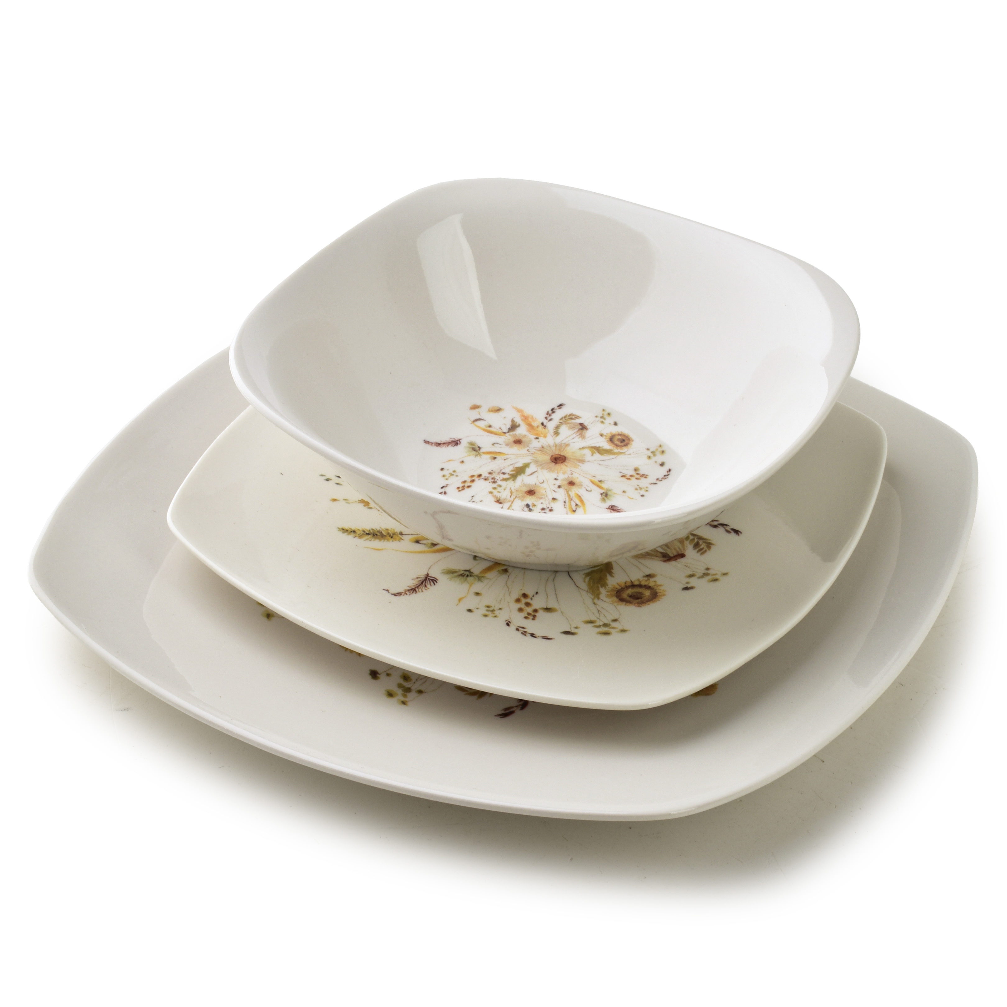 Ruokailuastiasto posliini LEA BEIGE 16,5/18/24 cm beige 18 osaa