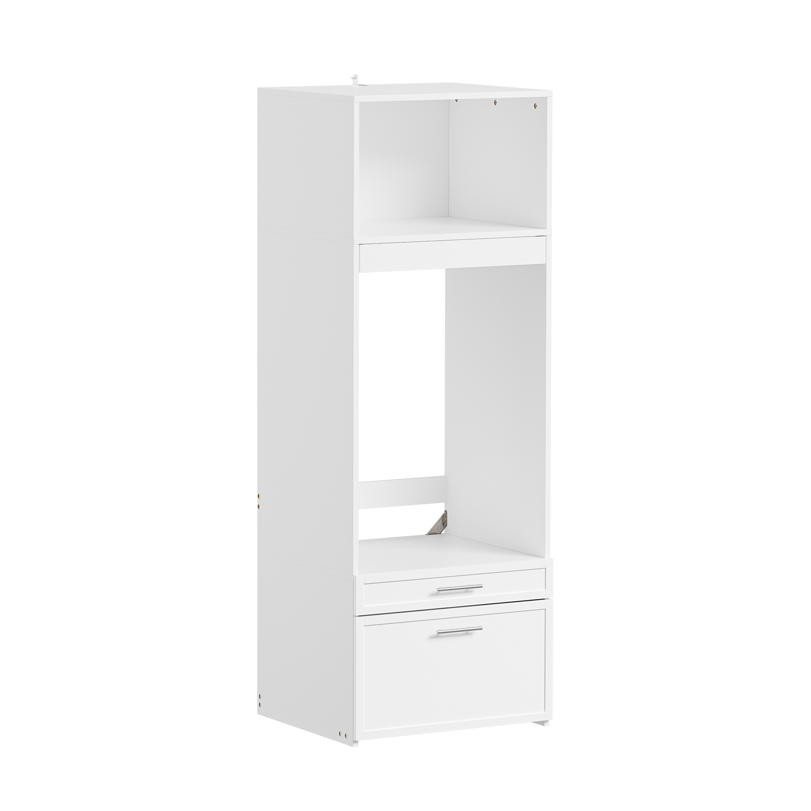 Pesukonekaappi 2 kpl setti tilava säilytys ja kuivatus valkoinen 66.0x60.5x186.0 cm BZR230-W