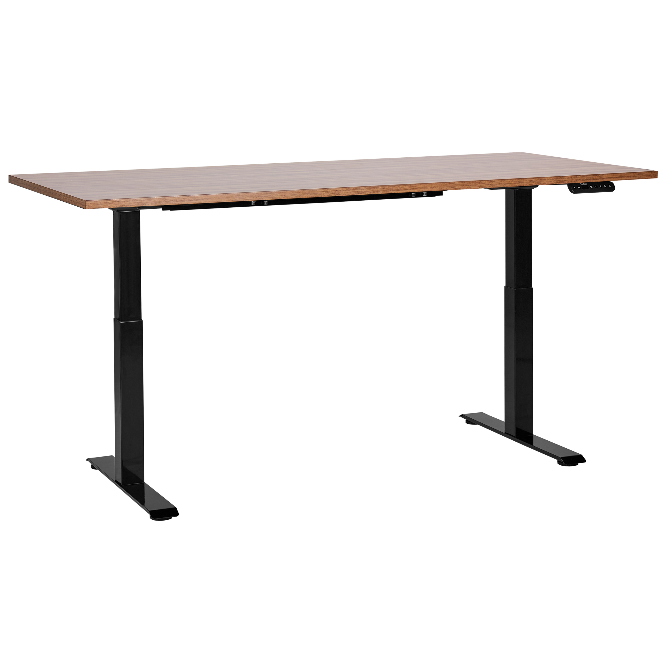Sähkösäädettävä työpöytä DESTINES Ruskea/musta 180 cm 80 cm