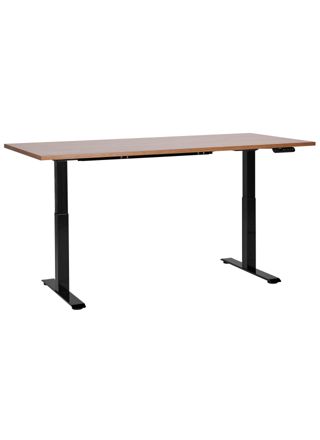 Sähkösäädettävä työpöytä DESTINES Ruskea/musta 180 cm 80 cm