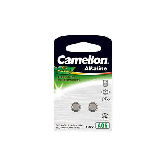 Camelion | AG5/LR48/LR754/393 | Alkalinappiparisto | 2 kpl.