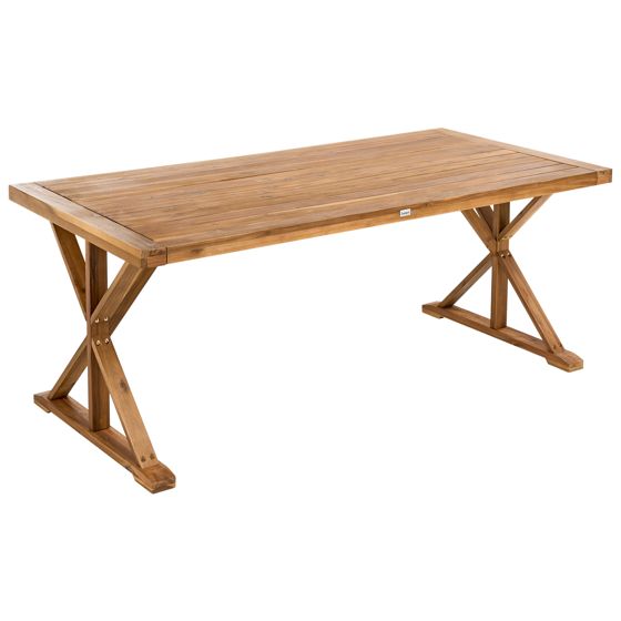 Puutarhapöytä CALABRITTO 90 cm 180 cm Akaasia Ruskea
