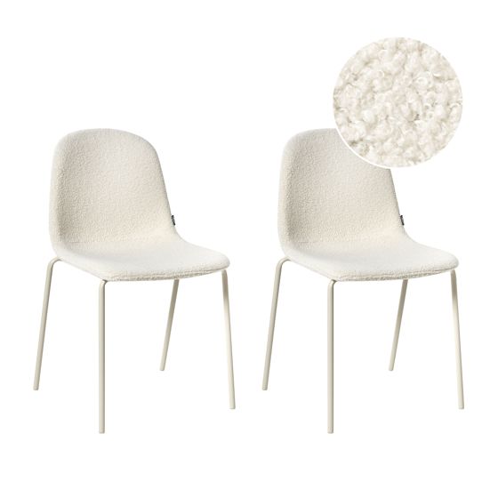 Kokoustuolisetti 2 kpl LOMA buklee Luonnonvalkoinen