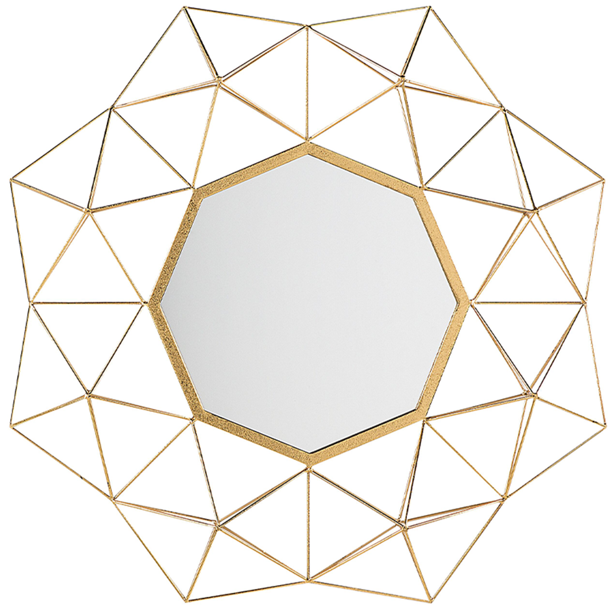 Seinäpeili GAILLAC 80 cm 80 cm metalli Kulta