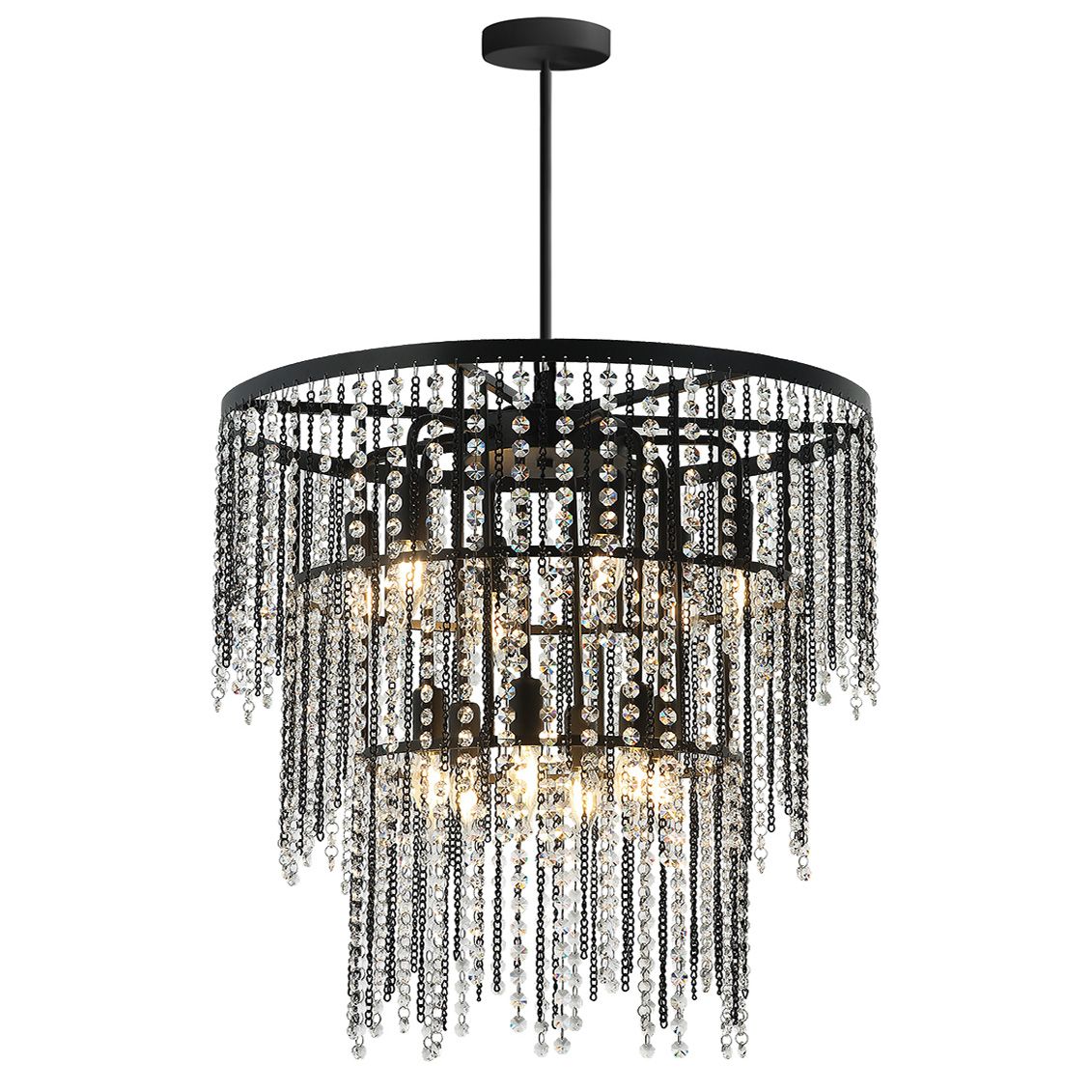TOOLIGHT riippuva kattovalaisin APP1314-CP musta, 80x80x120cm