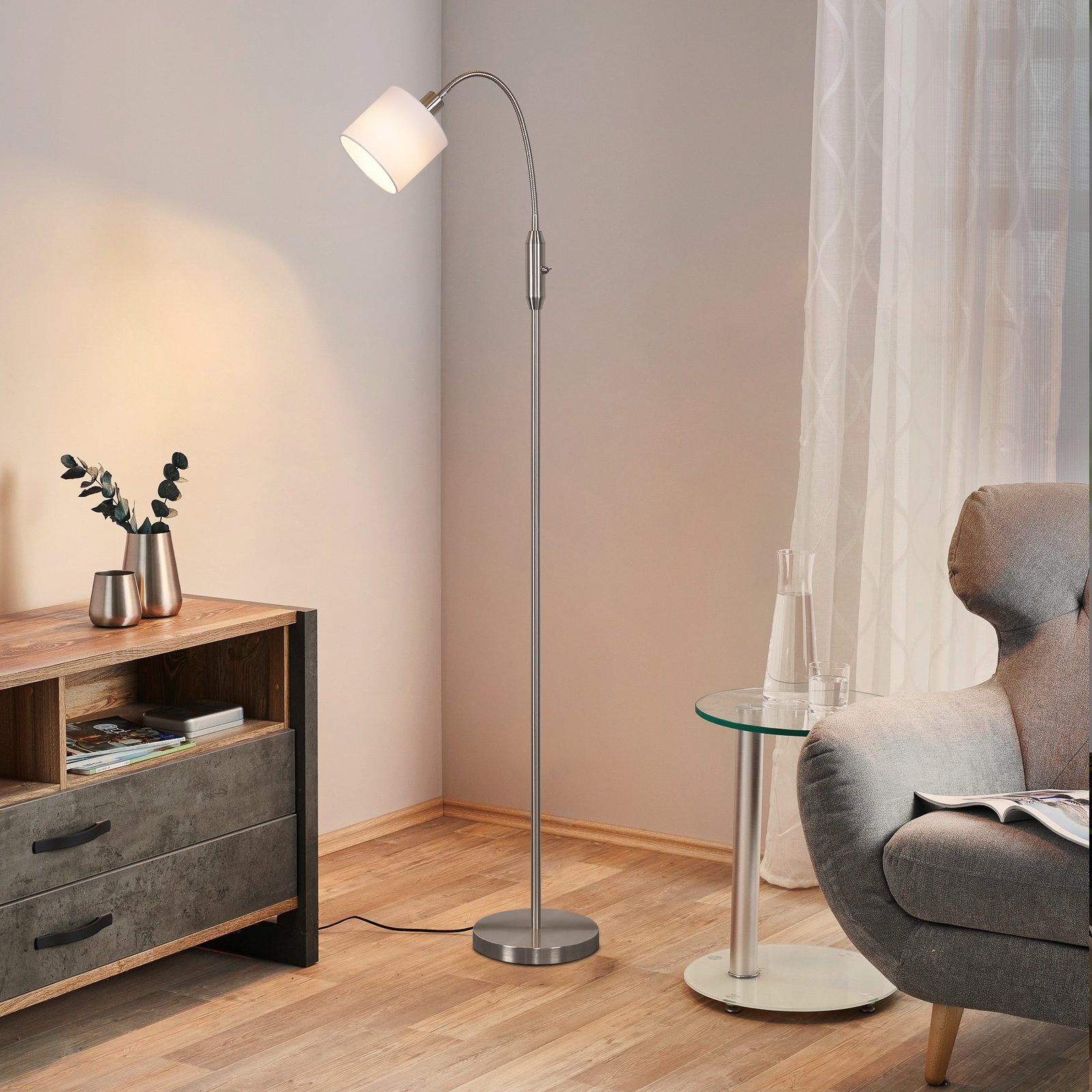NETTLIFE - lattiavalaisin, 1 liekki, olohuoneen lukuvalo - E14, vintage - tyylinen, 360° pyörivä varjostin, boheemi