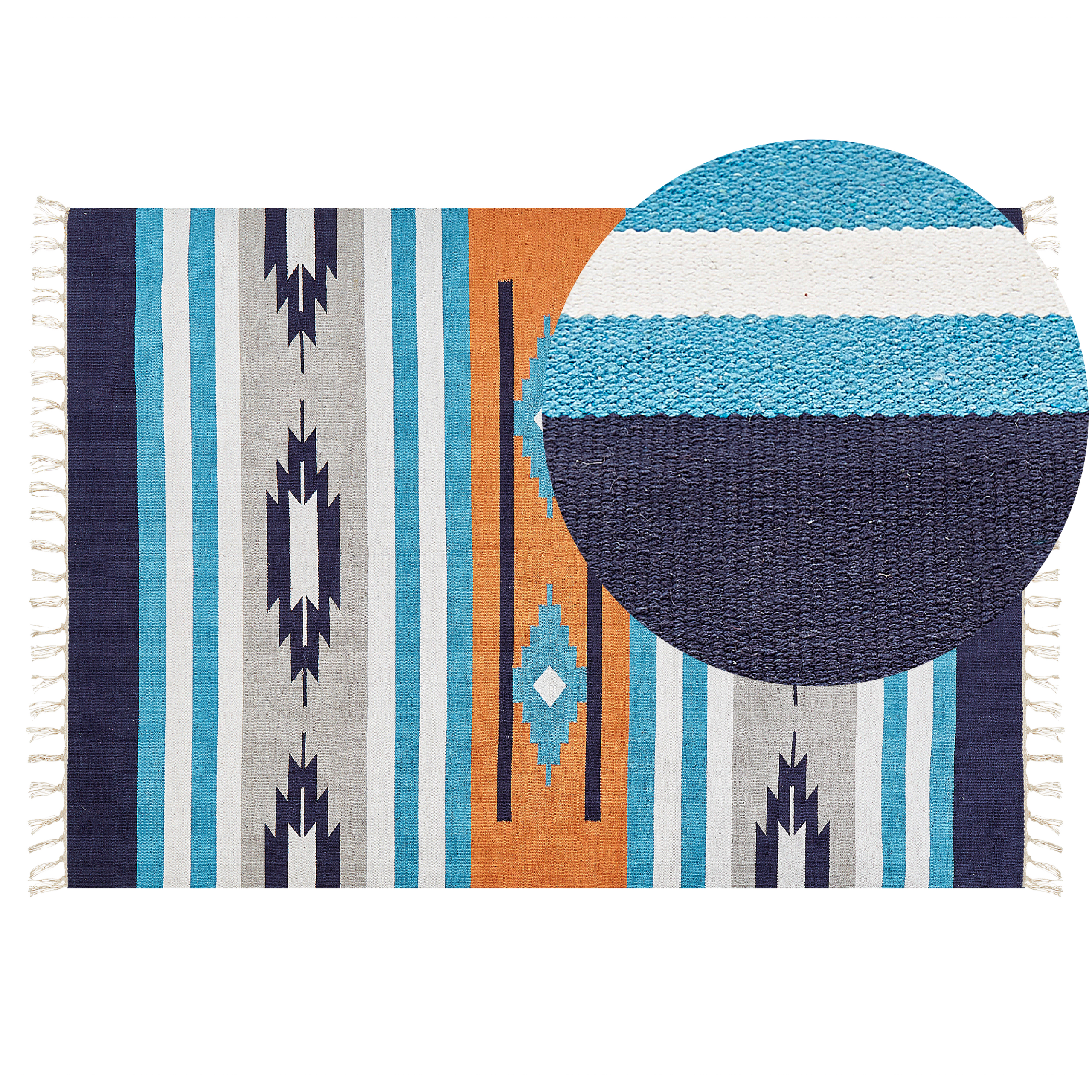 Matto NORATUS Monivärinen 140 x 200 cm puuvilla Kelim-matto