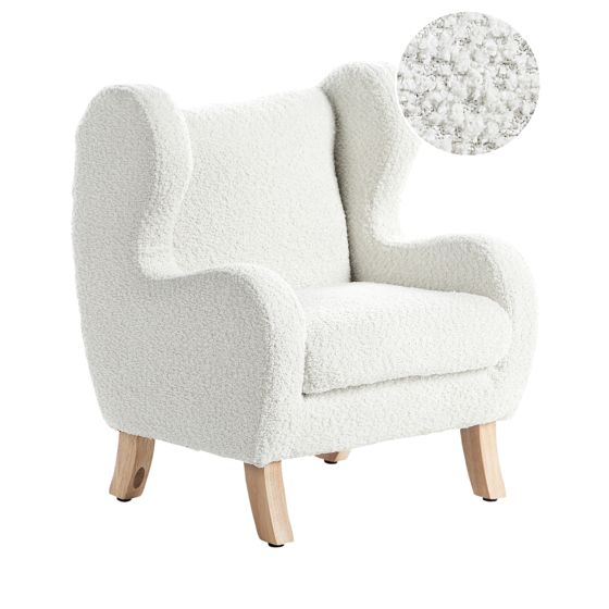 Lasten nojatuoli FARUM buklee Luonnonvalkoinen