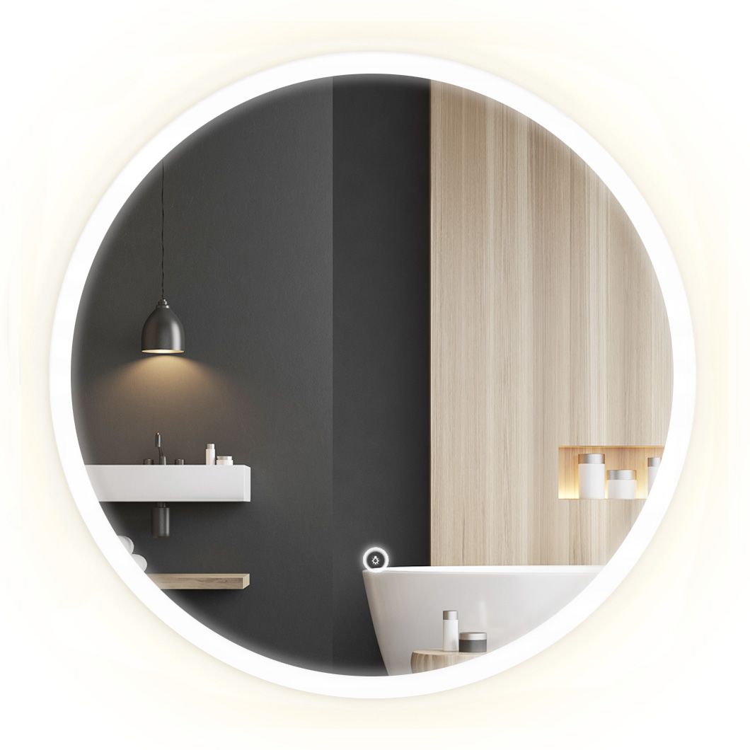 REA LED-seinäpeili FFJ 60 valkoinen, 2x60x60cm