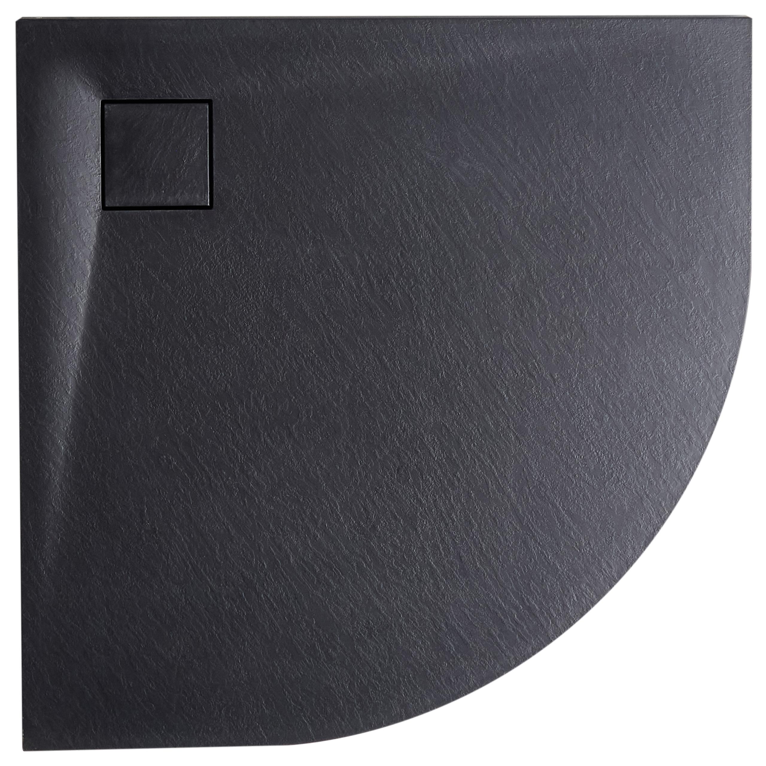 Suihkuallas PARON 90 x 90 x 3 cm Musta