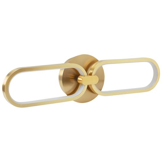 LED-seinävalaisin KRANG metalli Kulta