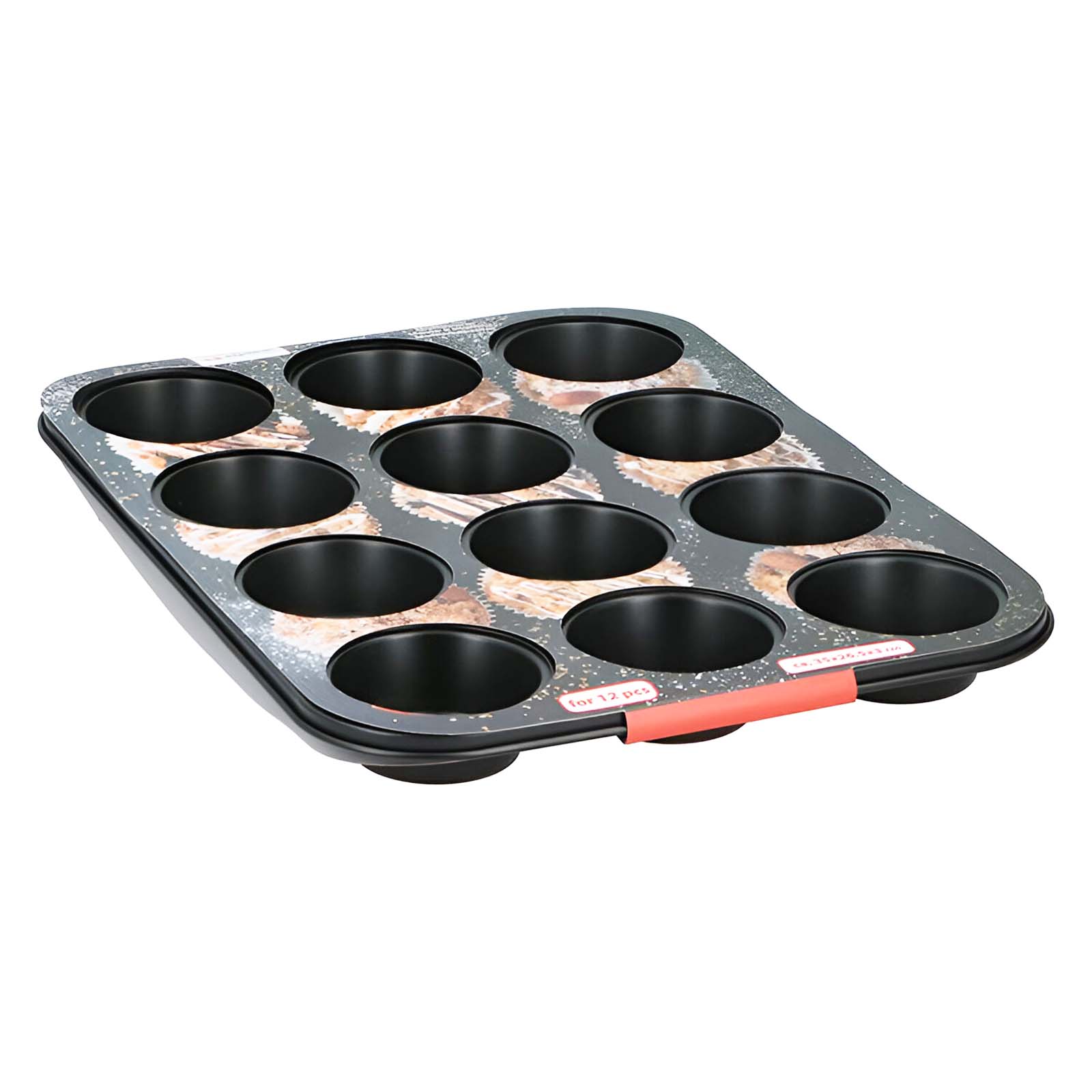 12 Kuopan Tarttumaton Muffinssi/Cupcake-vuoka Tasaisella Paistolla