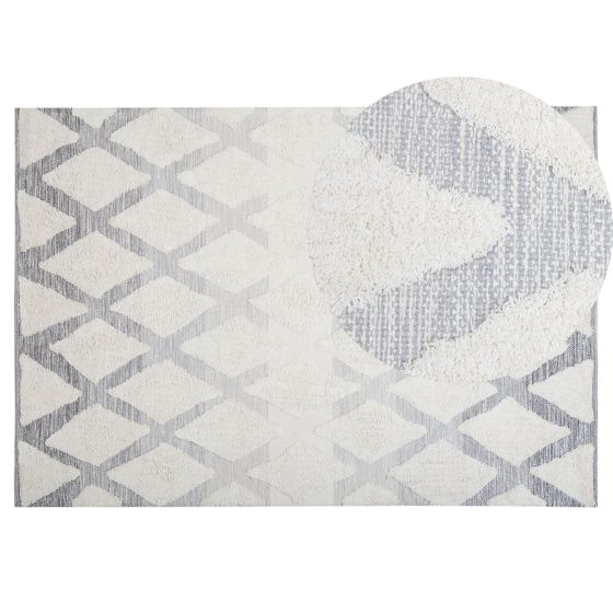 Matto PENDIK Vaaleanbeige 140 x 200 cm puuvilla