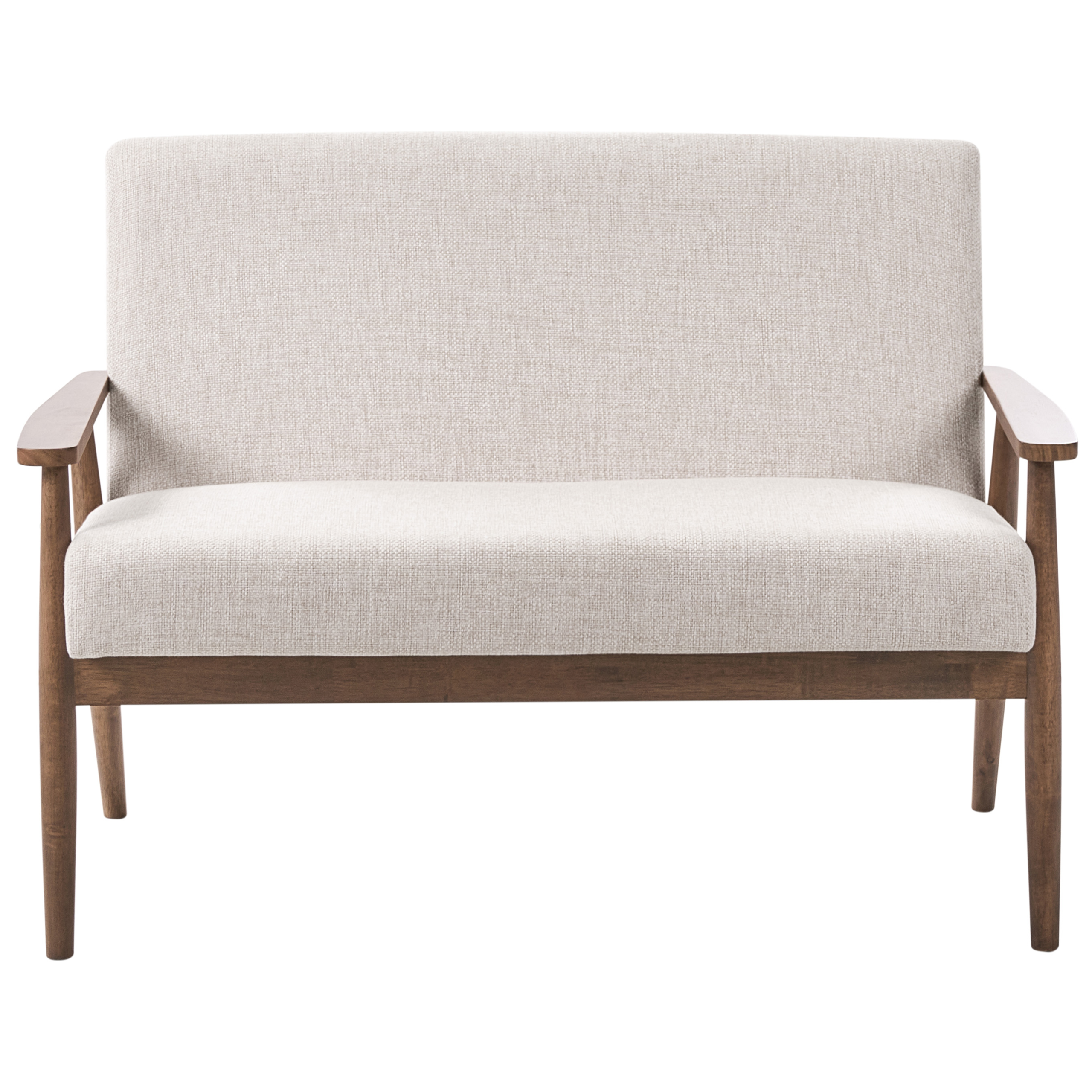 Sohva 2-istuttava ESRUM kangas Tummanruskea/beige