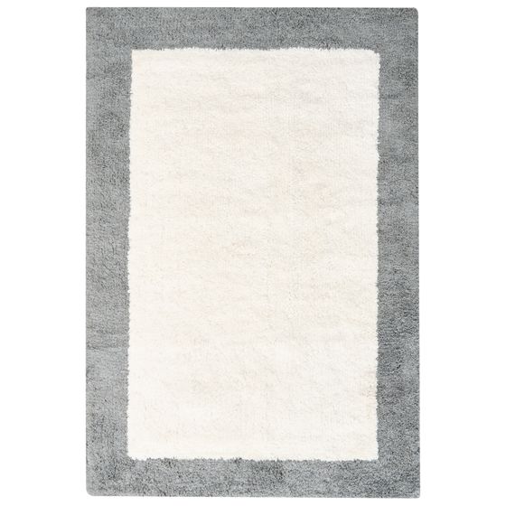 Kylpyhuonematto KABRI Harmaa/beige 60 x 90 cm Puuvilla