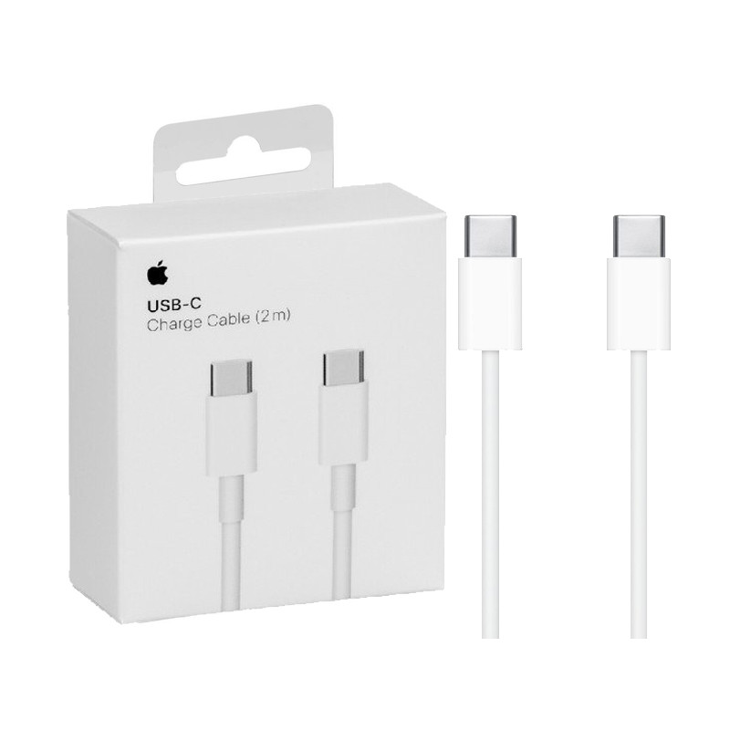 Pikalataus- ja synkronointikaapeli USB-C - USB-C 3A 2M Apple-alkuperäinen