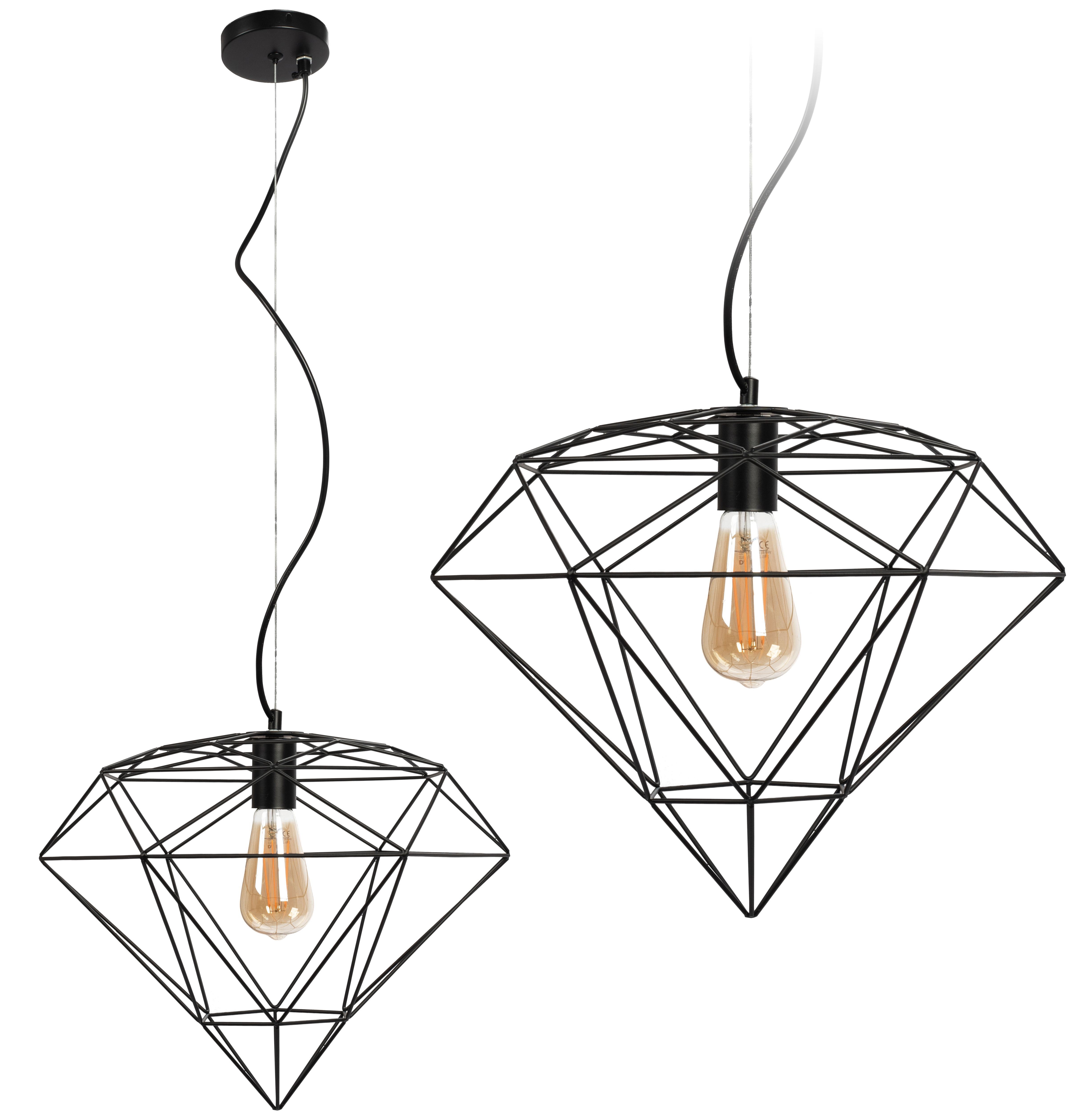TOOLIGHT riippuvalaisin APP563-1CP Musta, 35x40x80cm