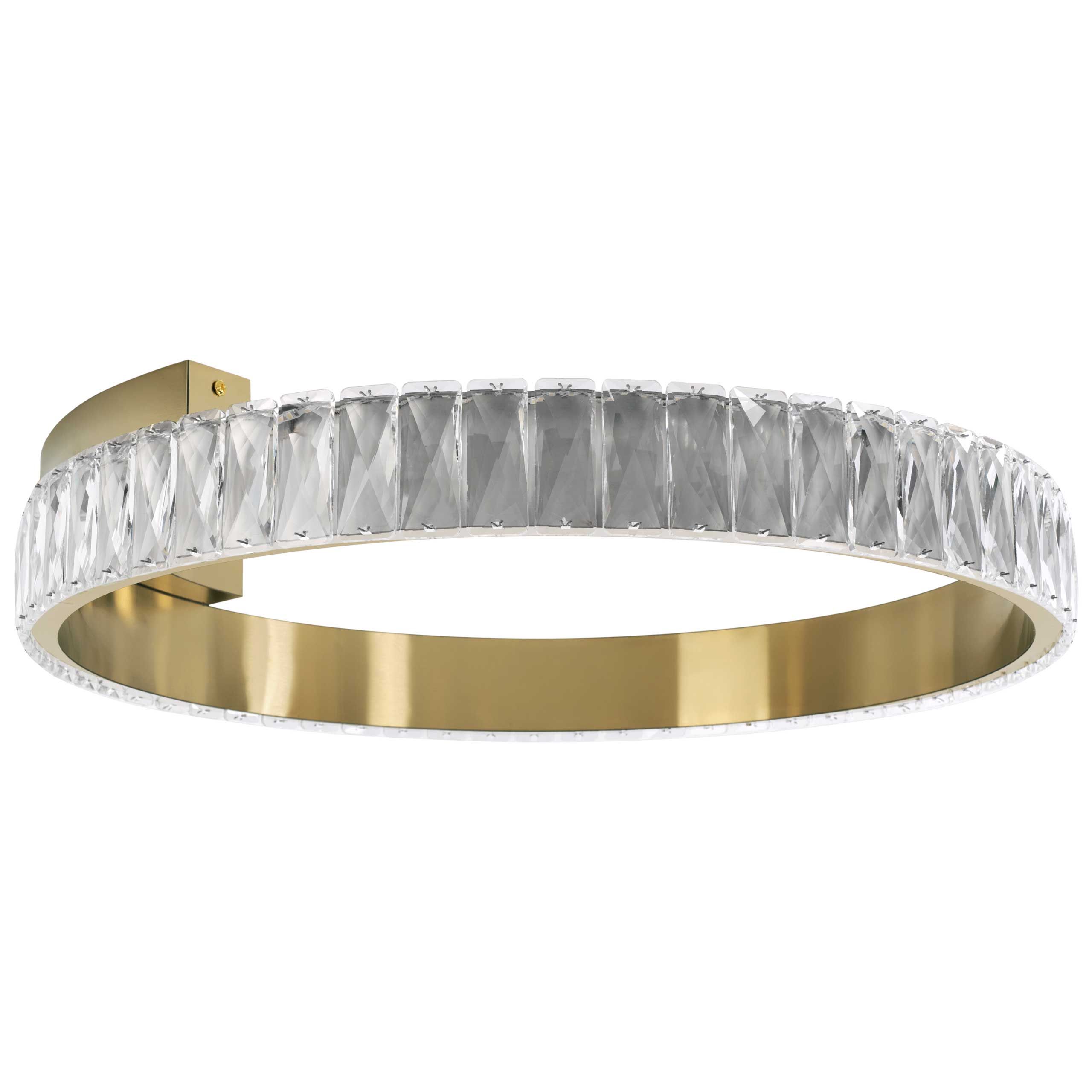 TOOLIGHT kattovalaisin LED APP1506-C harjattu kulta, 60x60x10,5cm