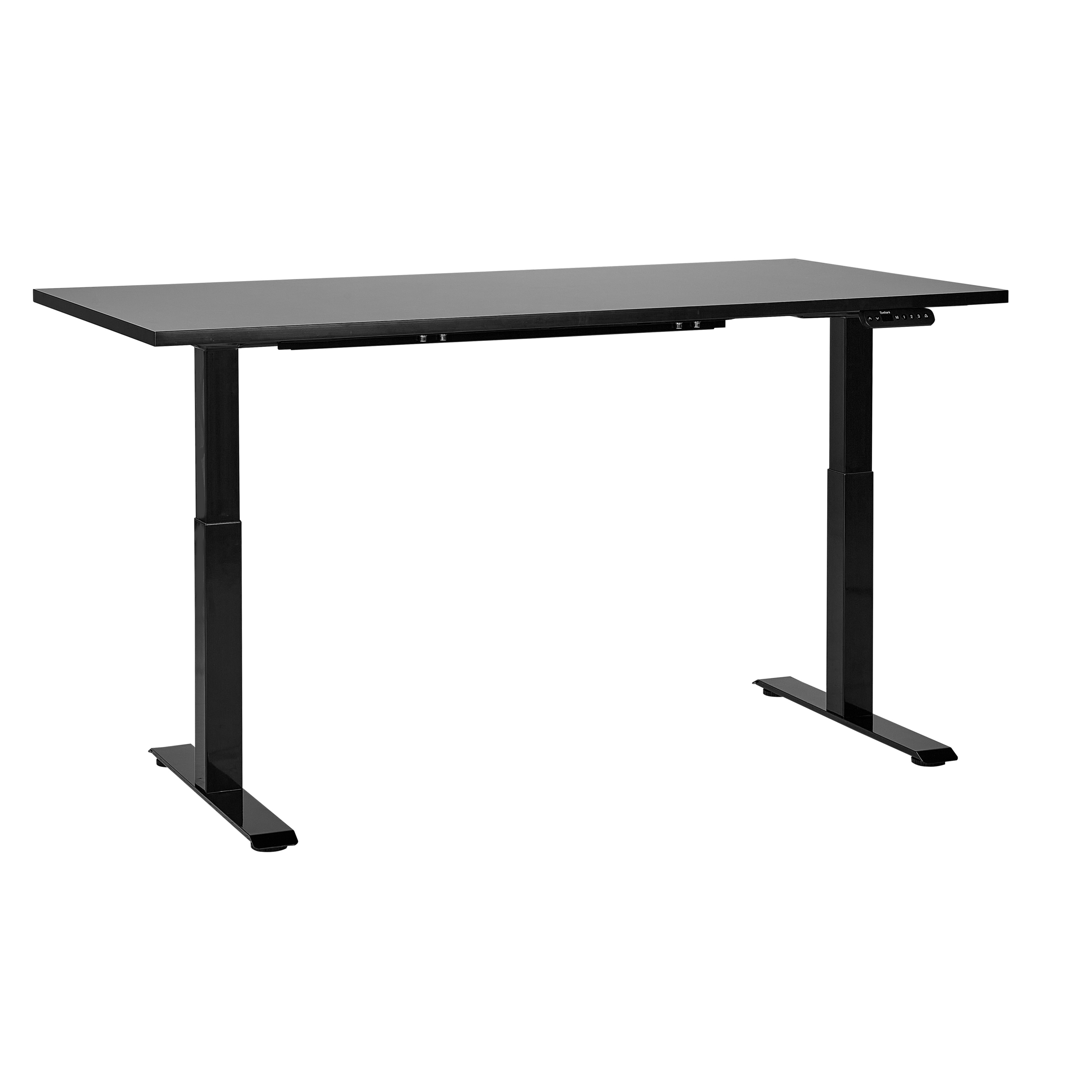 Työpöytä sähkösäädettävä DESTINES 160 cm 72 cm Musta