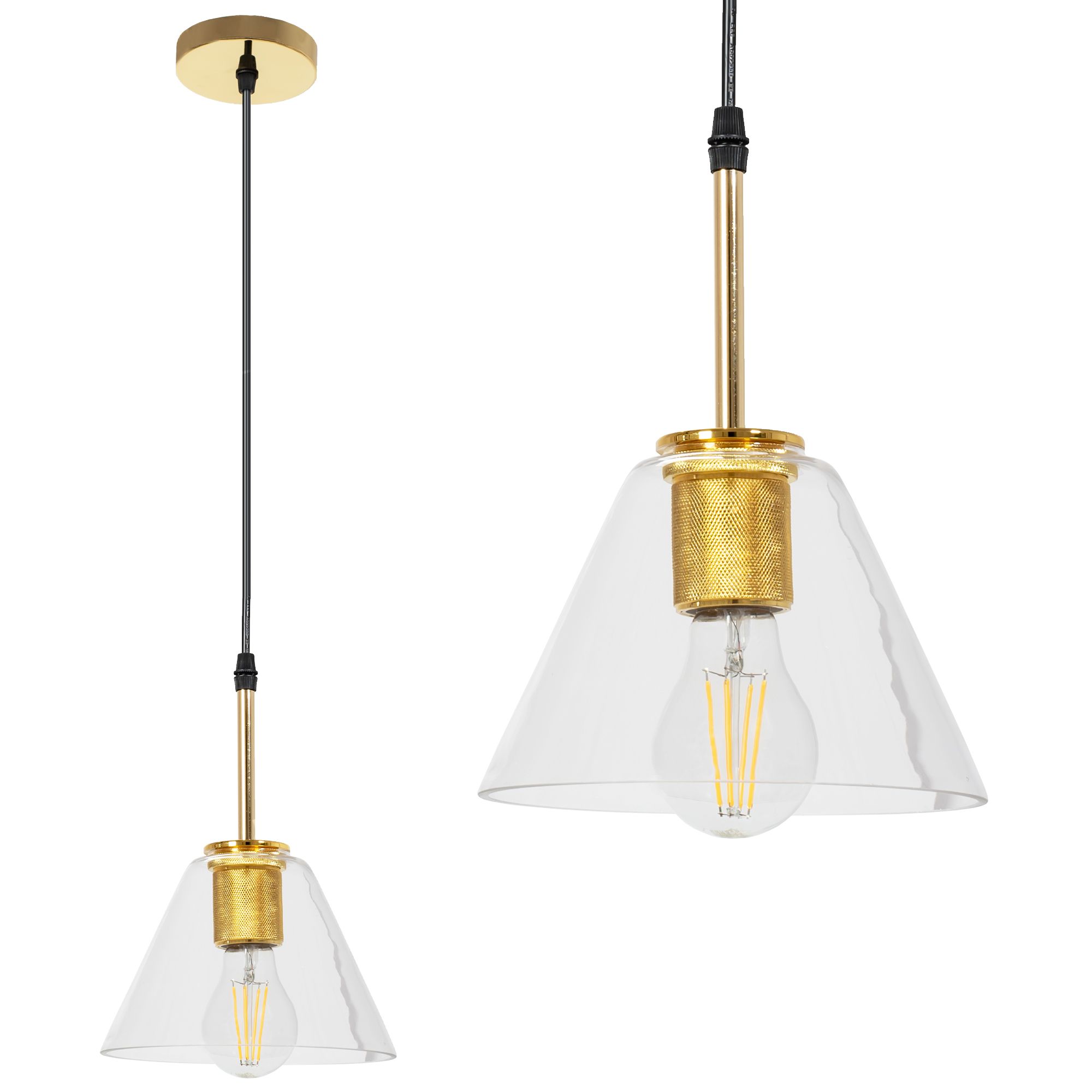 TOOLIGHT riippuvalaisin APP1179-1CP Kulta, 18, 5x18, 5x25cm